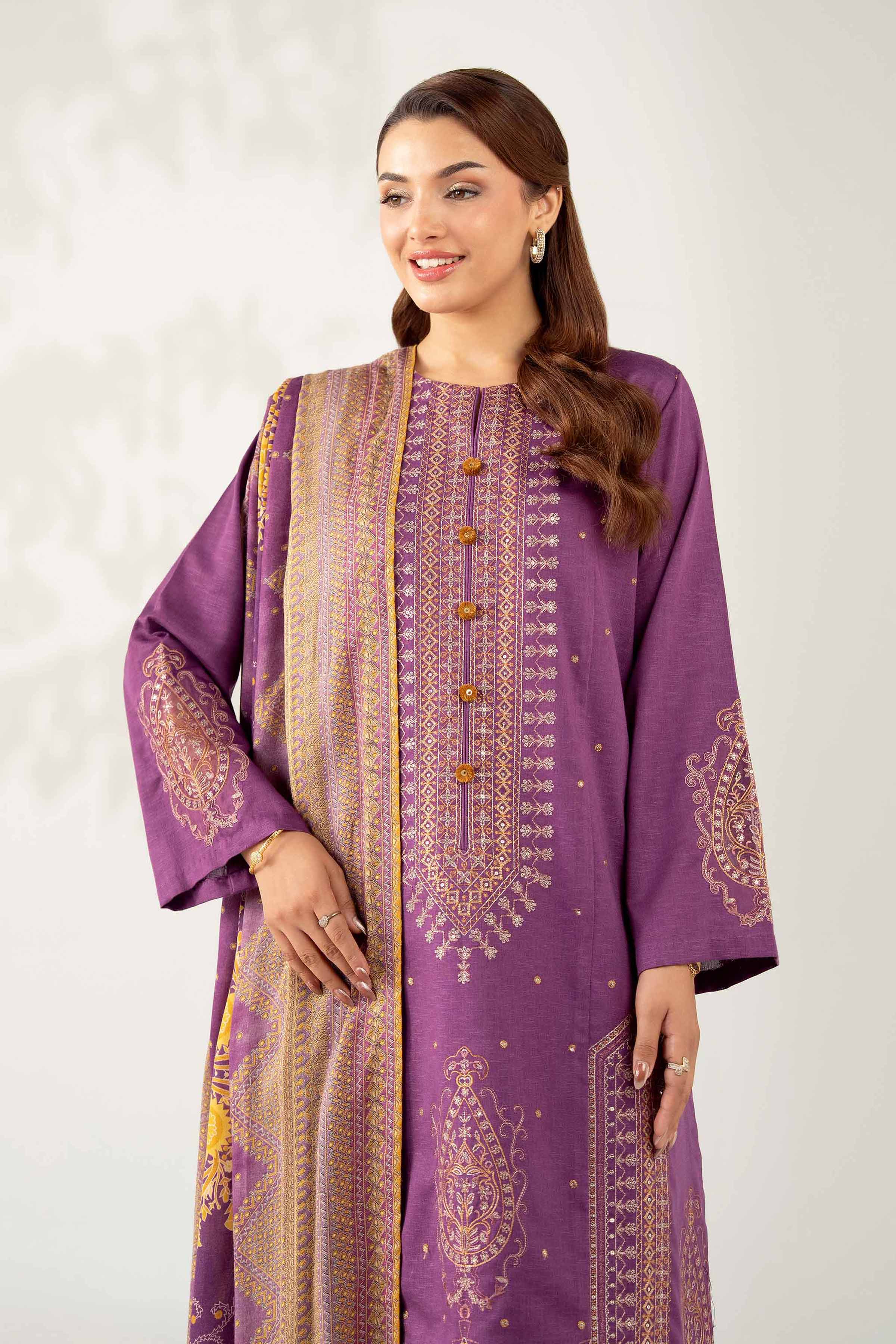 3 Piece - Digital Printed Embroidered Suit - 42502702 for Women - Unstitched Collection | Nishat | Shop Online