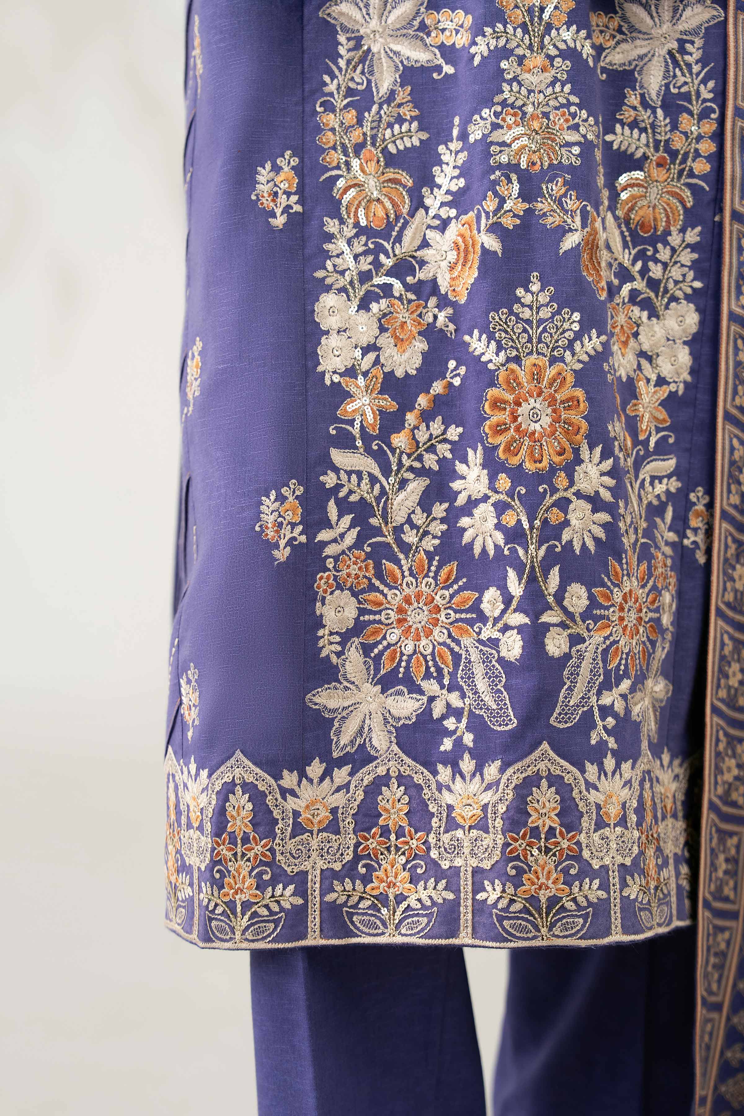 3 Piece - Digital Printed Embroidered Suit - 42502703 for Women - Unstitched Collection | Nishat | Shop Online