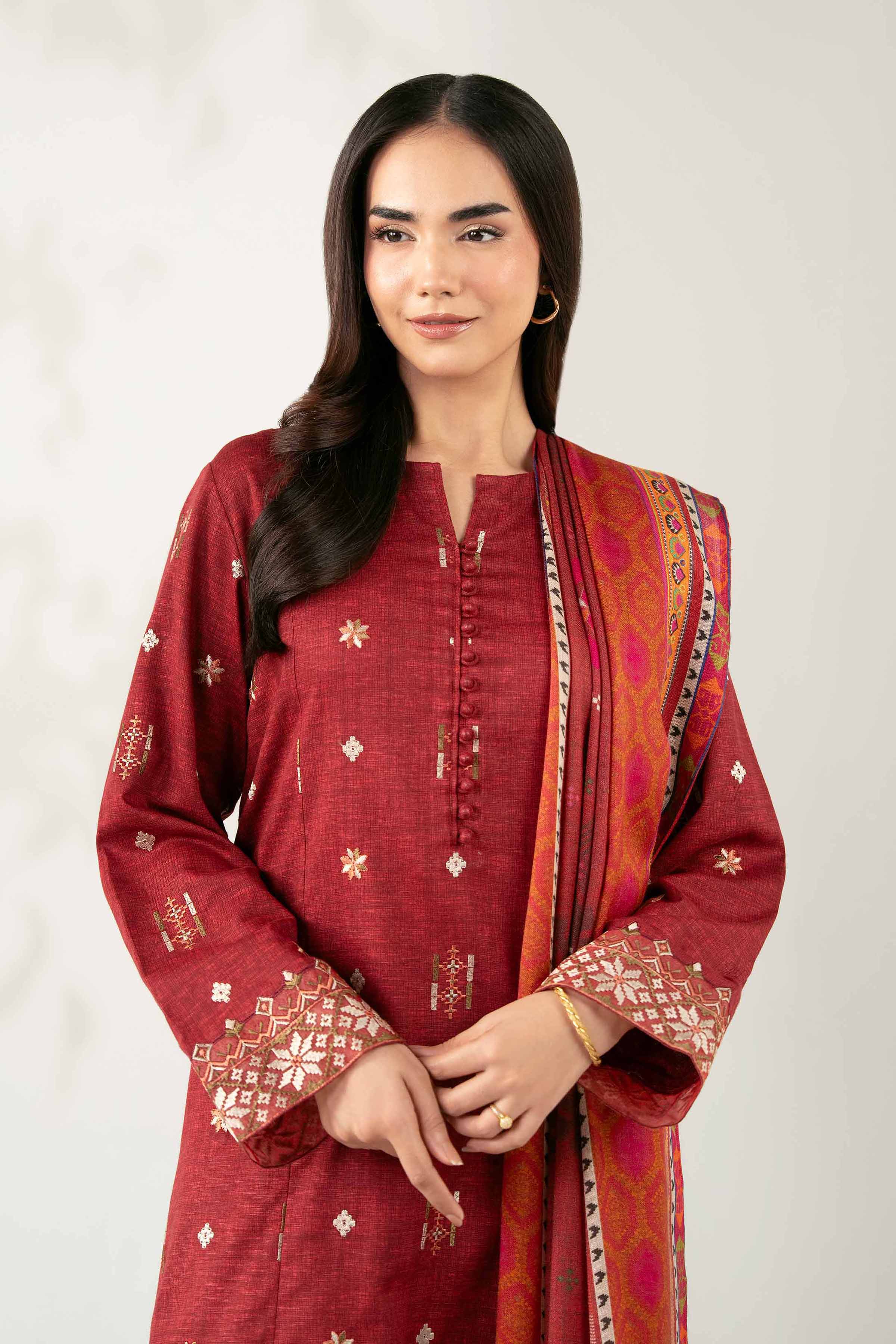 3 Piece - Digital Printed Embroidered Suit - 42502704 for Women - Unstitched Collection | Nishat | Shop Online