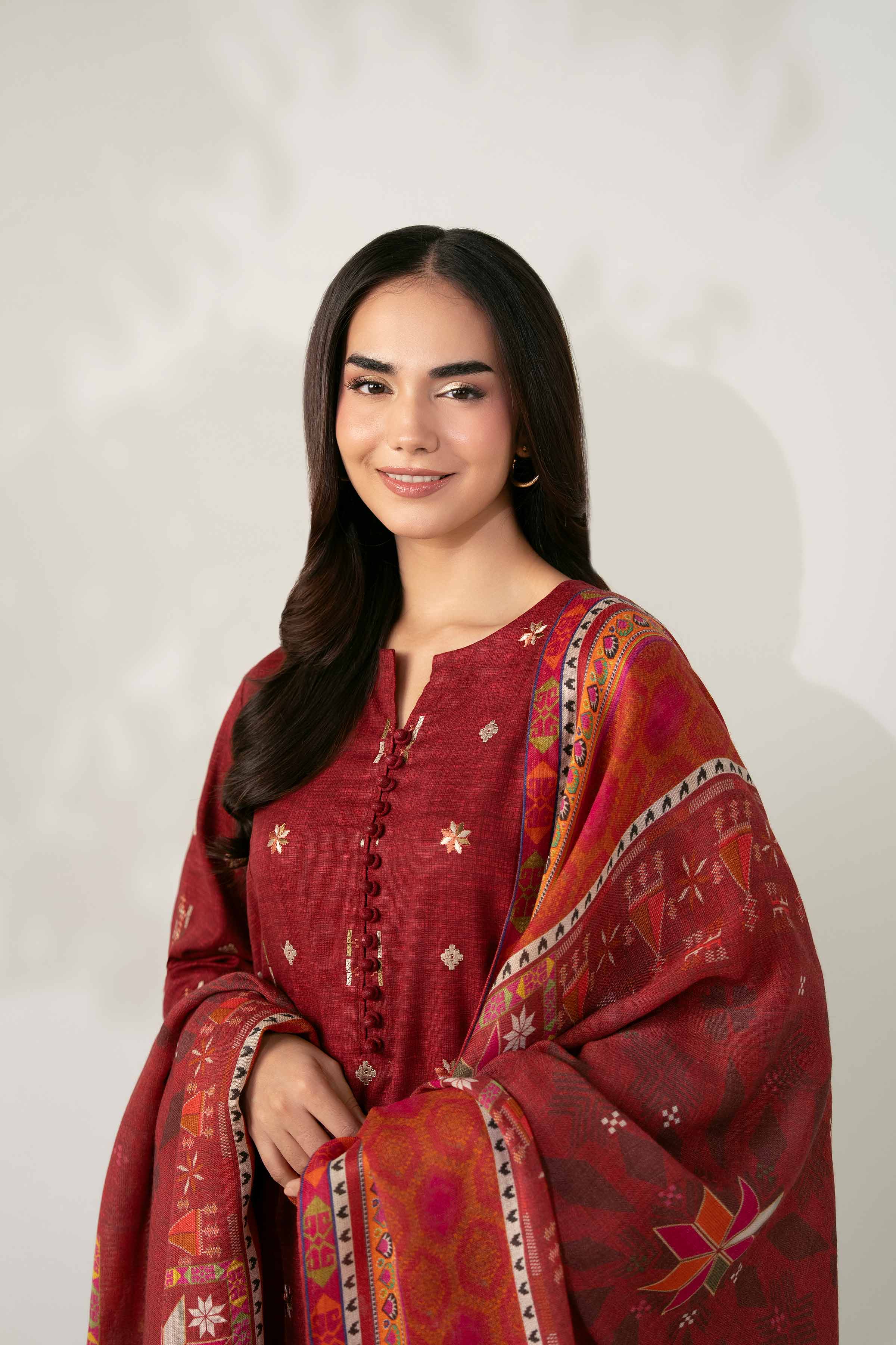 3 Piece - Digital Printed Embroidered Suit - 42502704 for Women - Unstitched Collection | Nishat | Shop Online