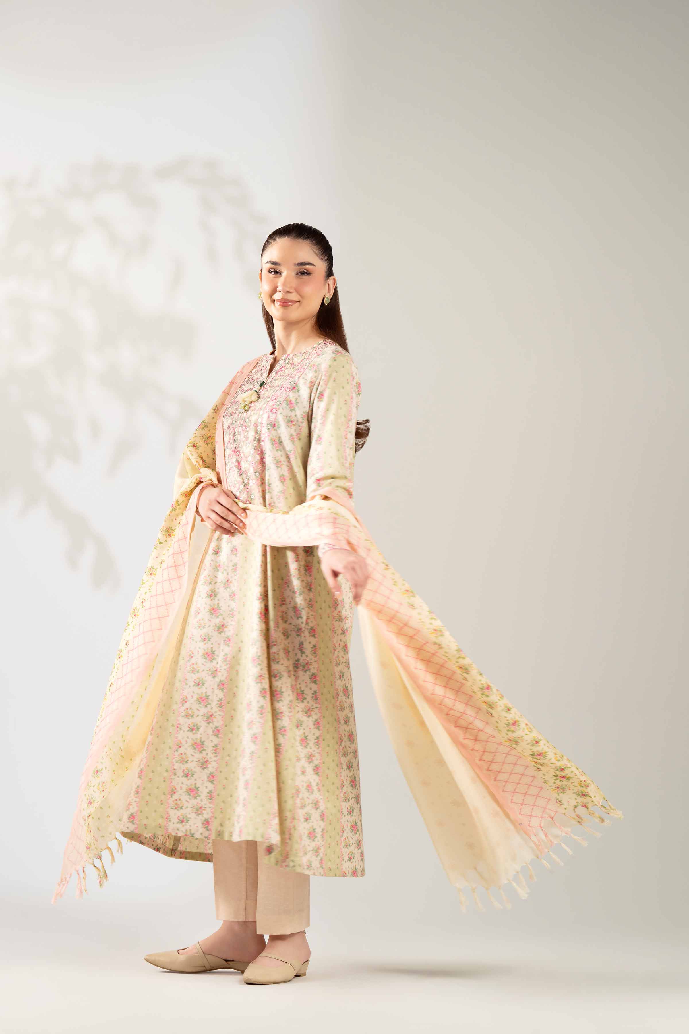 3 Piece - Digital Printed Embroidered Suit - 42502710 for Women - Unstitched Collection | Nishat | Shop Online