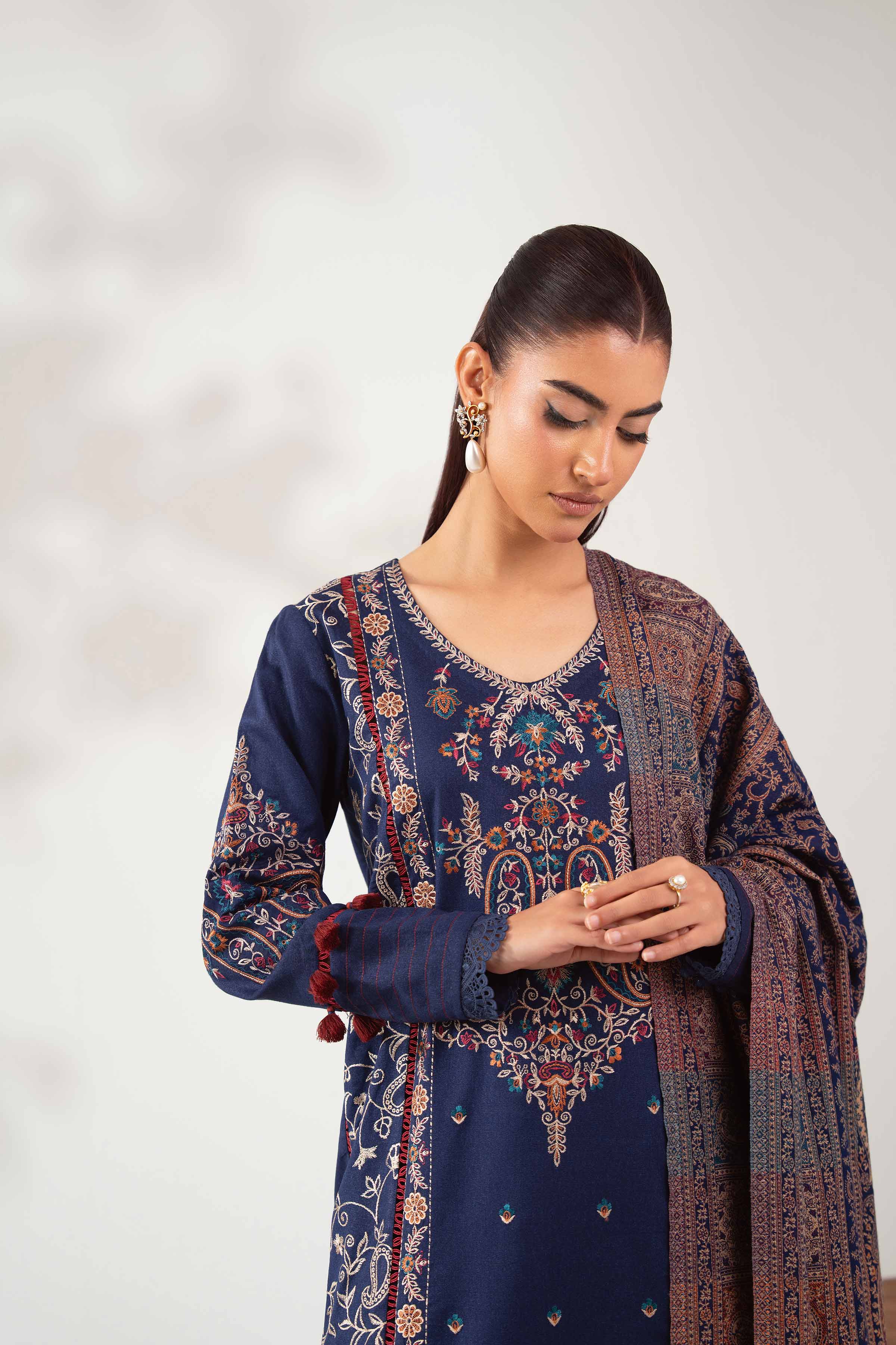 3 Piece - Embroidered Suit - 42502719 for Women - Unstitched Collection | Nishat | Shop Online