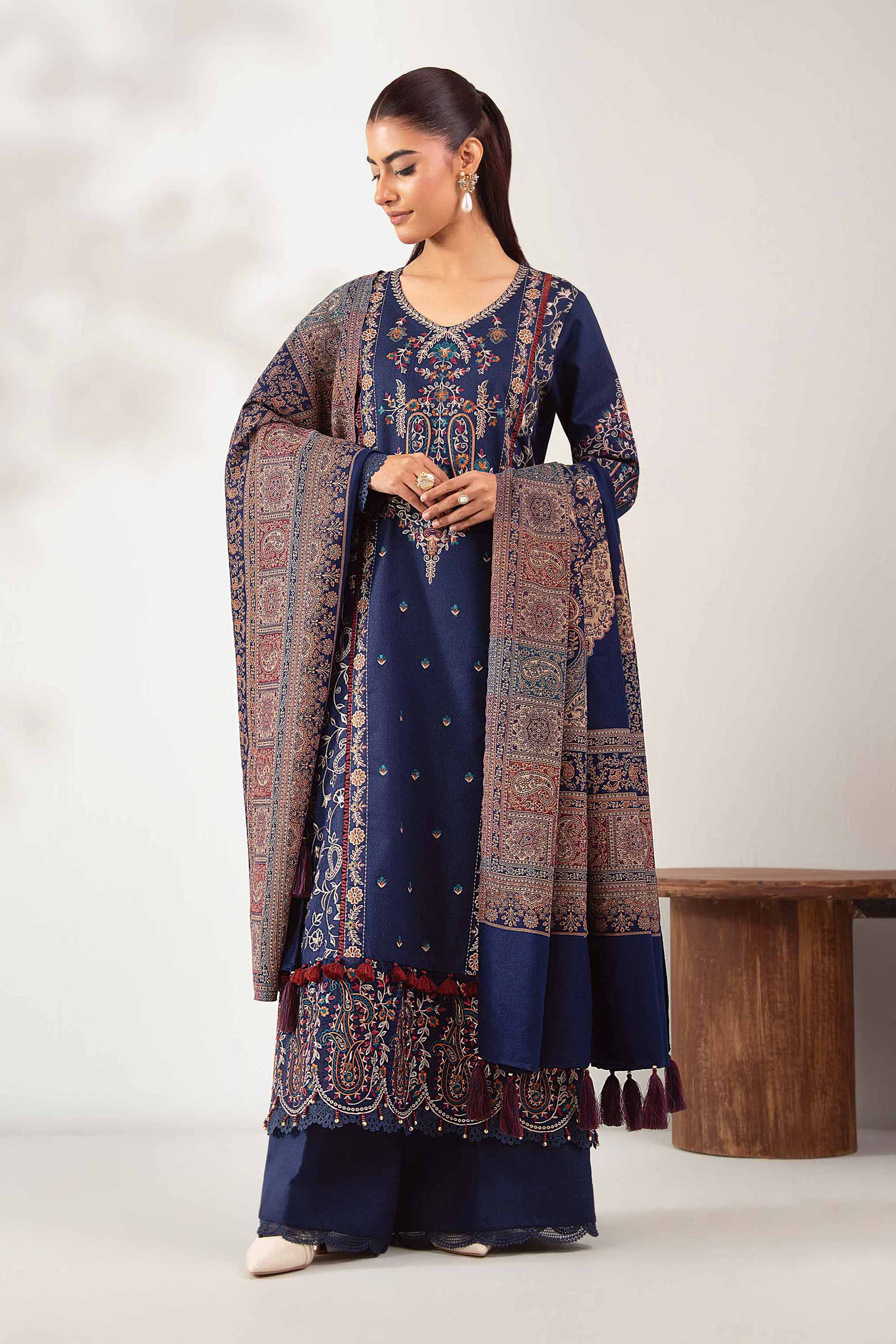 3 Piece - Embroidered Suit - 42502719 for Women - Unstitched Collection | Nishat | Shop Online