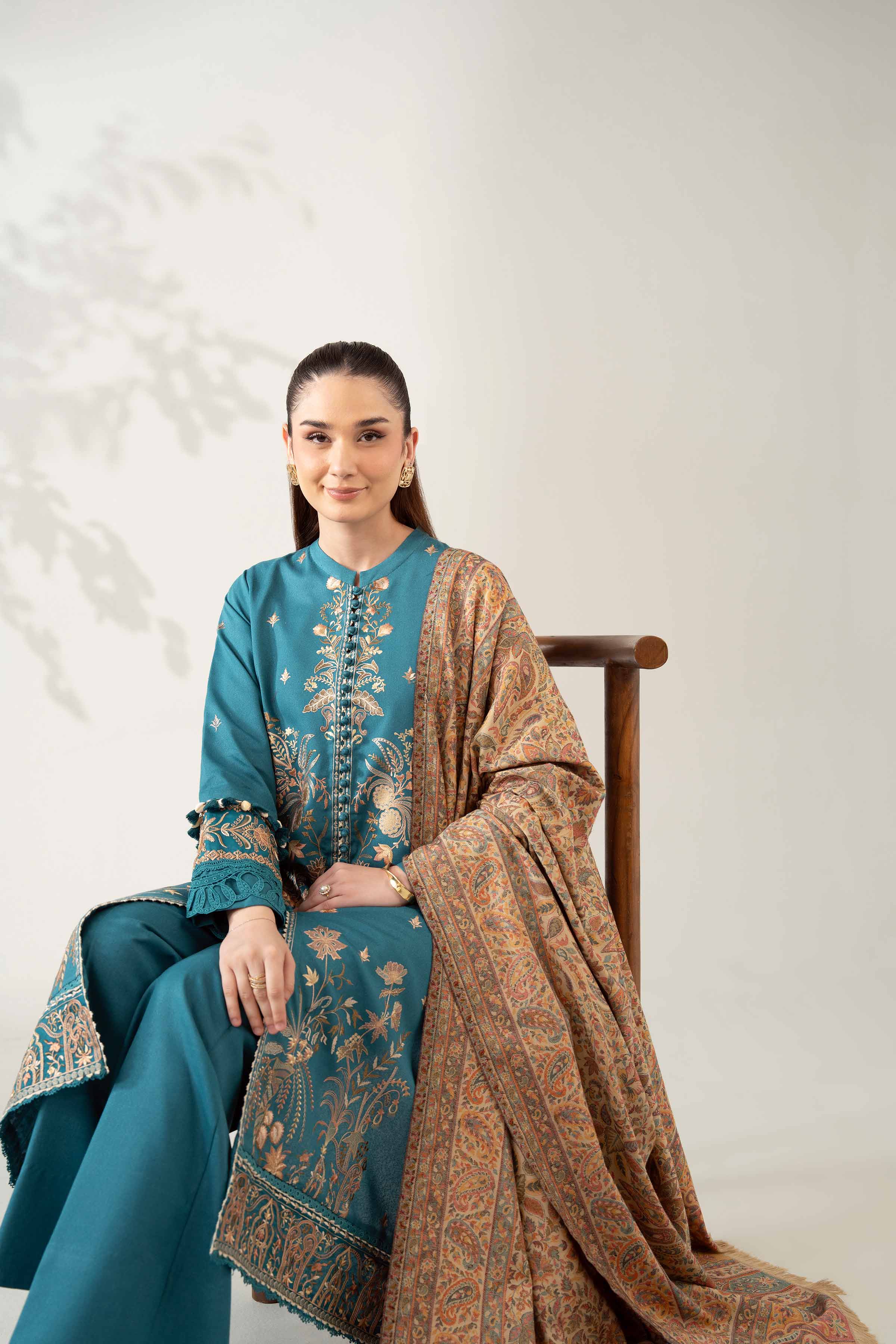 3 Piece - Embroidered Suit - 42502720 for Women - Unstitched Collection | Nishat | Shop Online