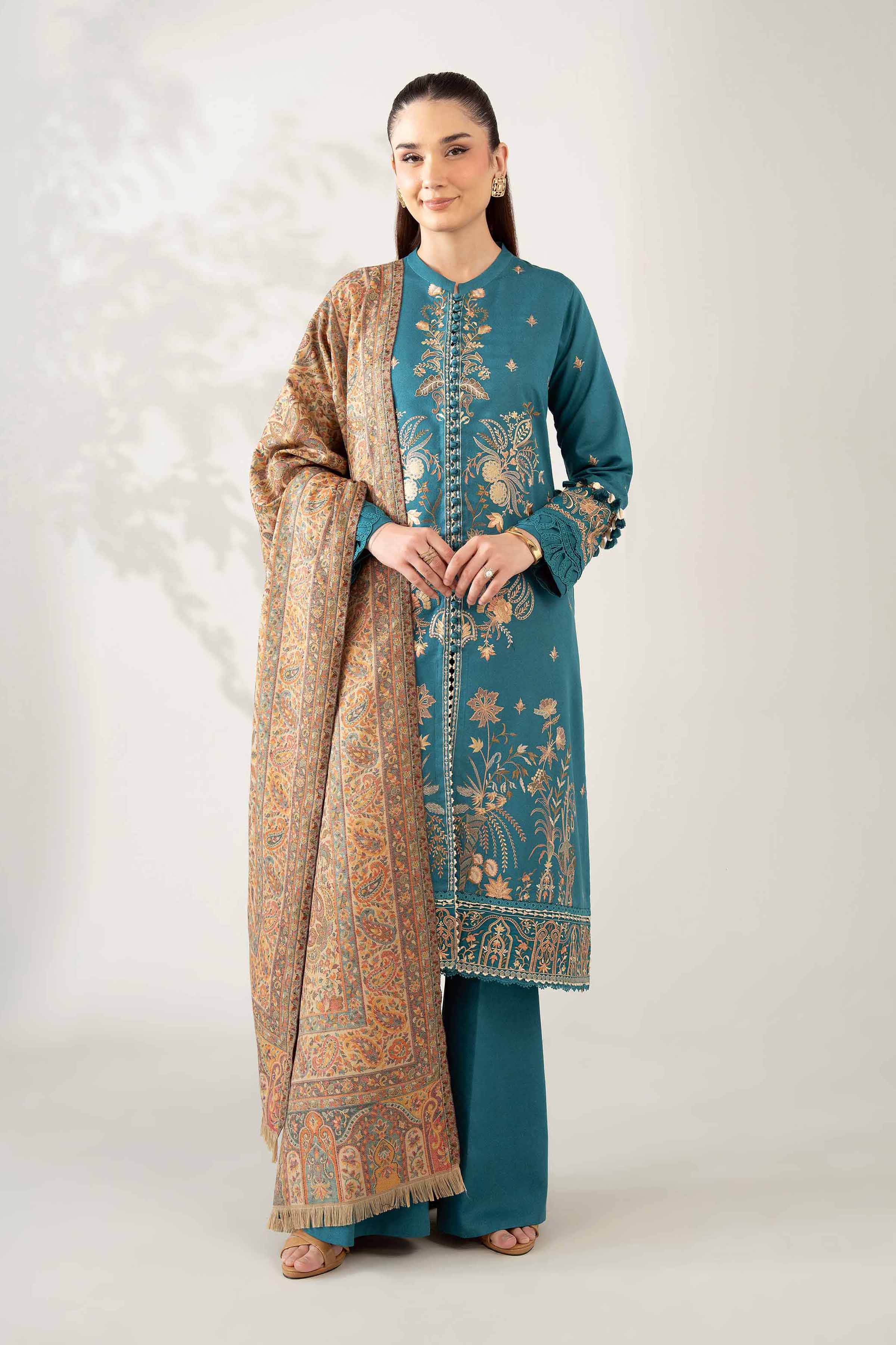3 Piece - Embroidered Suit - 42502720 for Women - Unstitched Collection | Nishat | Shop Online