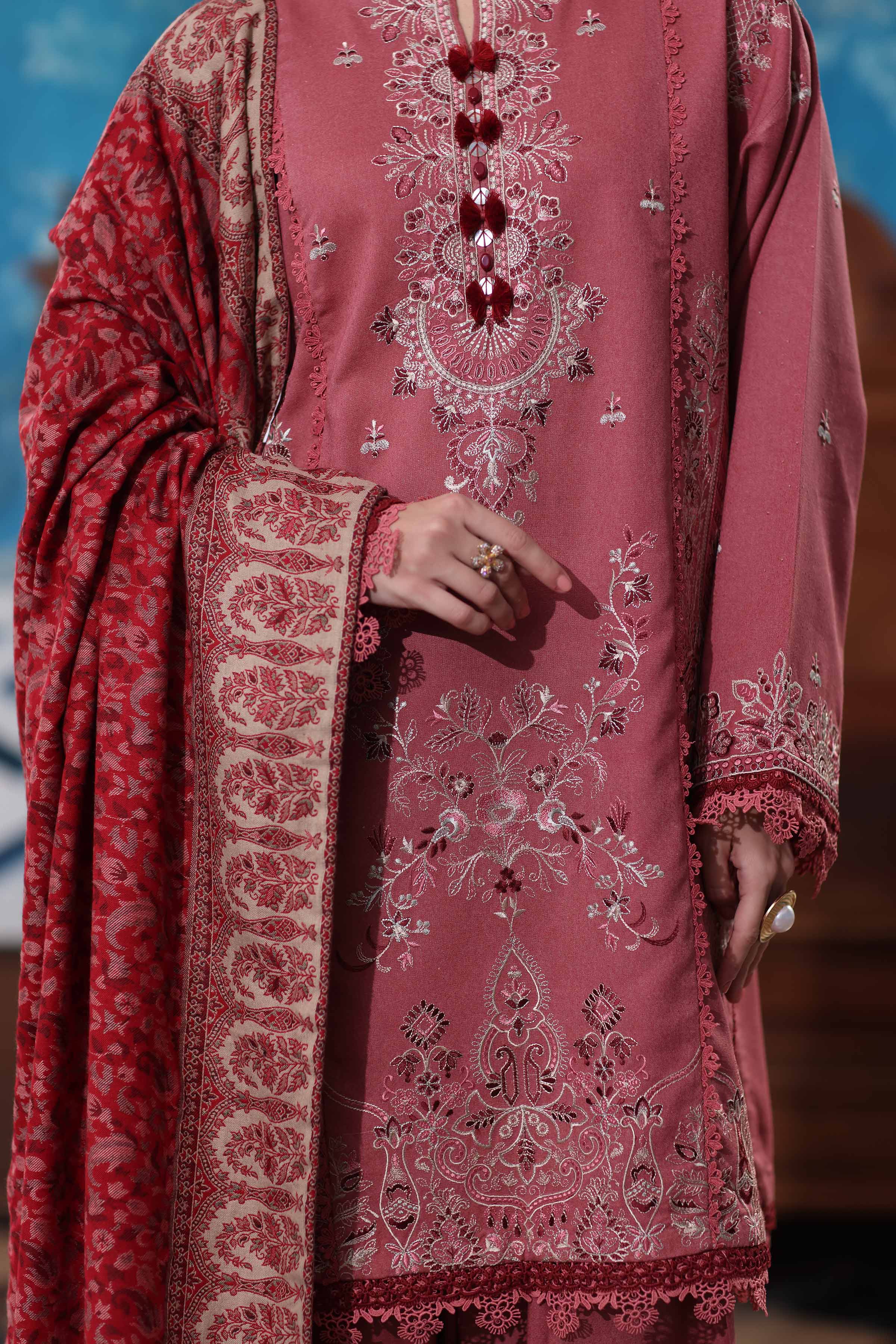 3 Piece - Embroidered Suit - 42502722 for Women - Unstitched Collection | Nishat | Shop Online