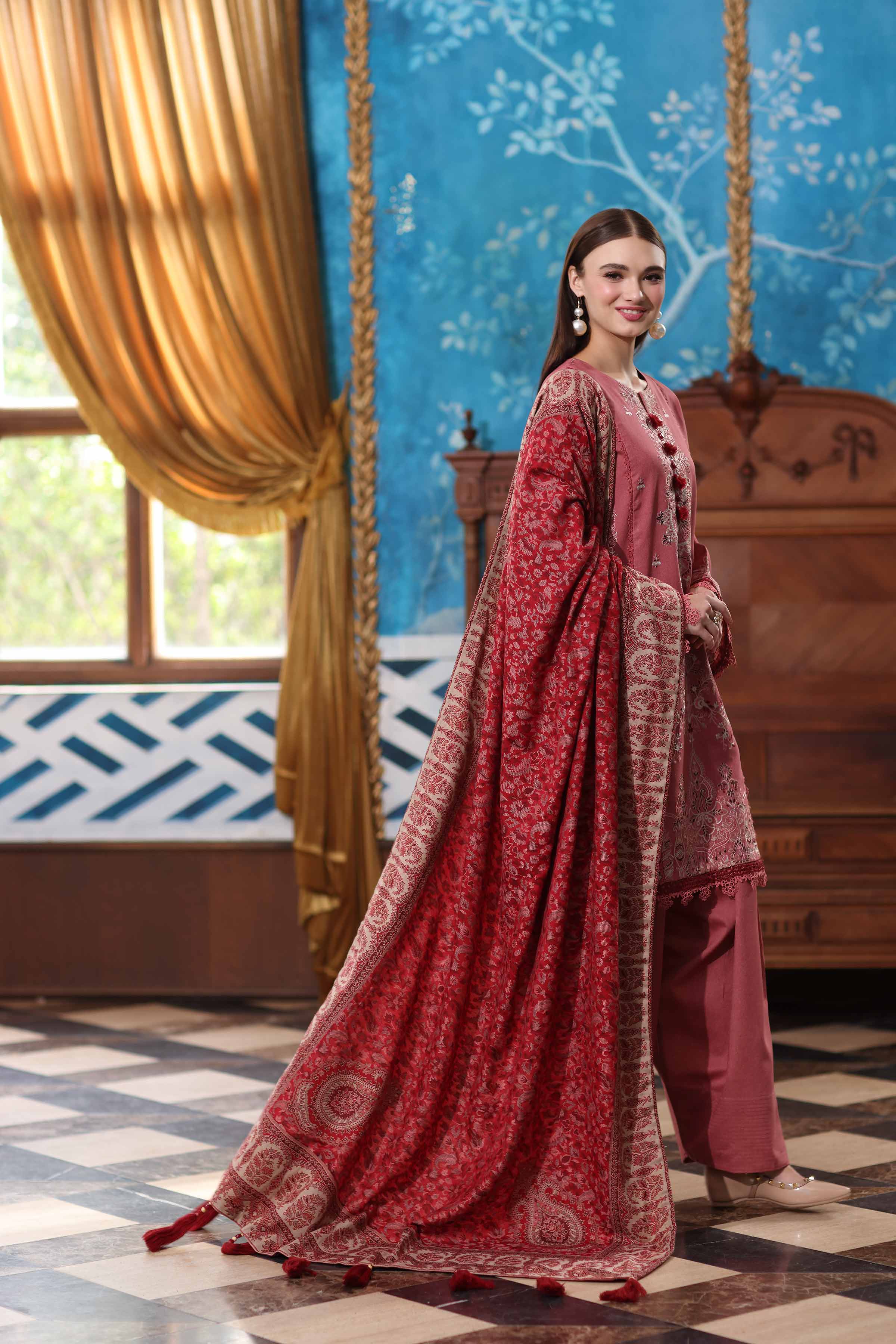 3 Piece - Embroidered Suit - 42502722 for Women - Unstitched Collection | Nishat | Shop Online