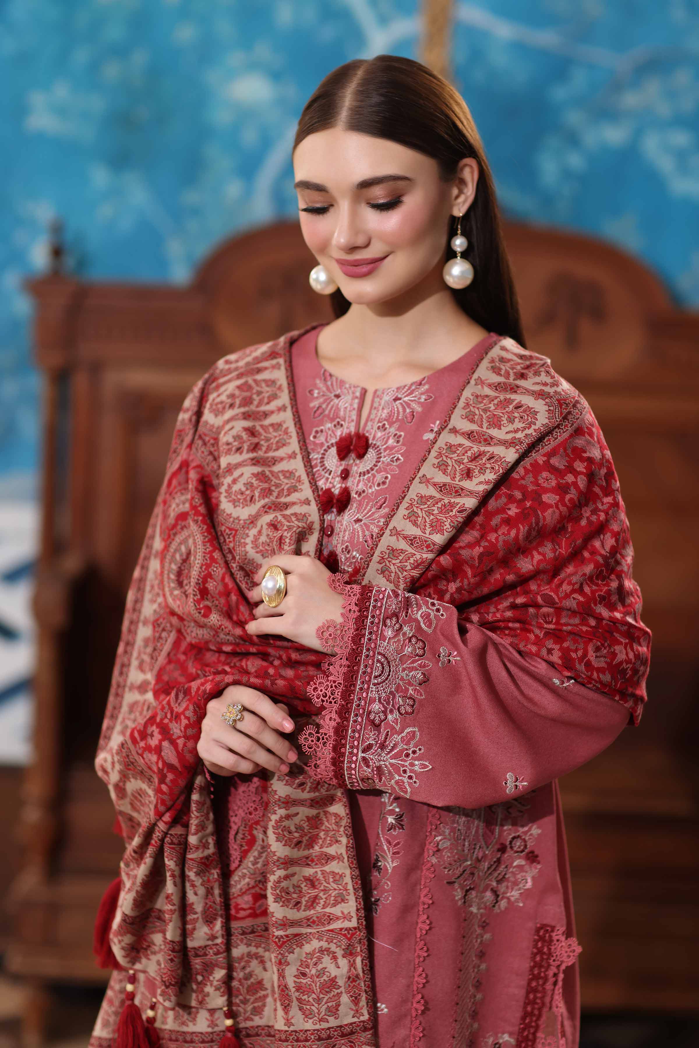 3 Piece - Embroidered Suit - 42502722 for Women - Unstitched Collection | Nishat | Shop Online