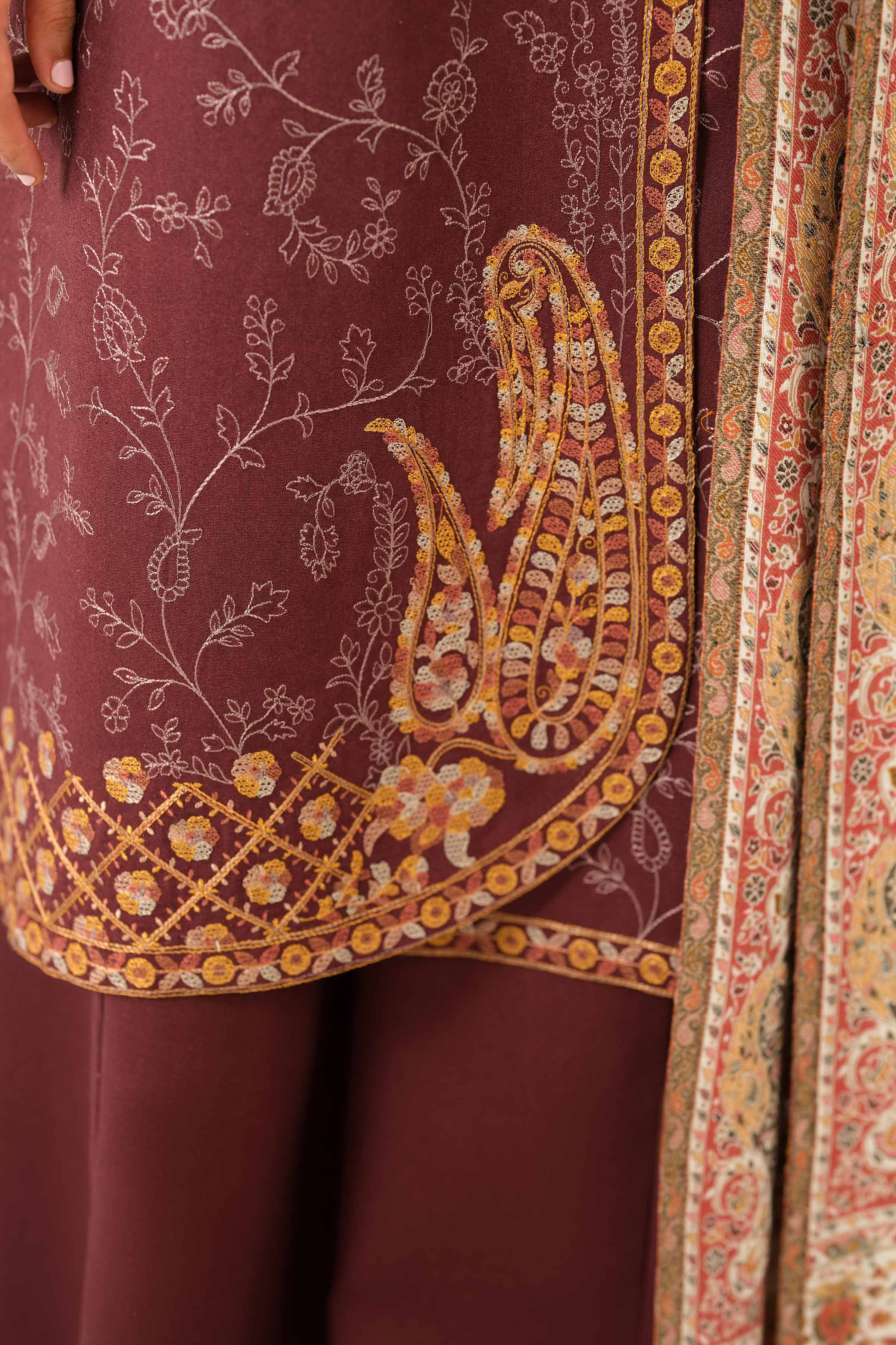 3 Piece - Embroidered Suit - 42502723 for Women - Unstitched Collection | Nishat | Shop Online
