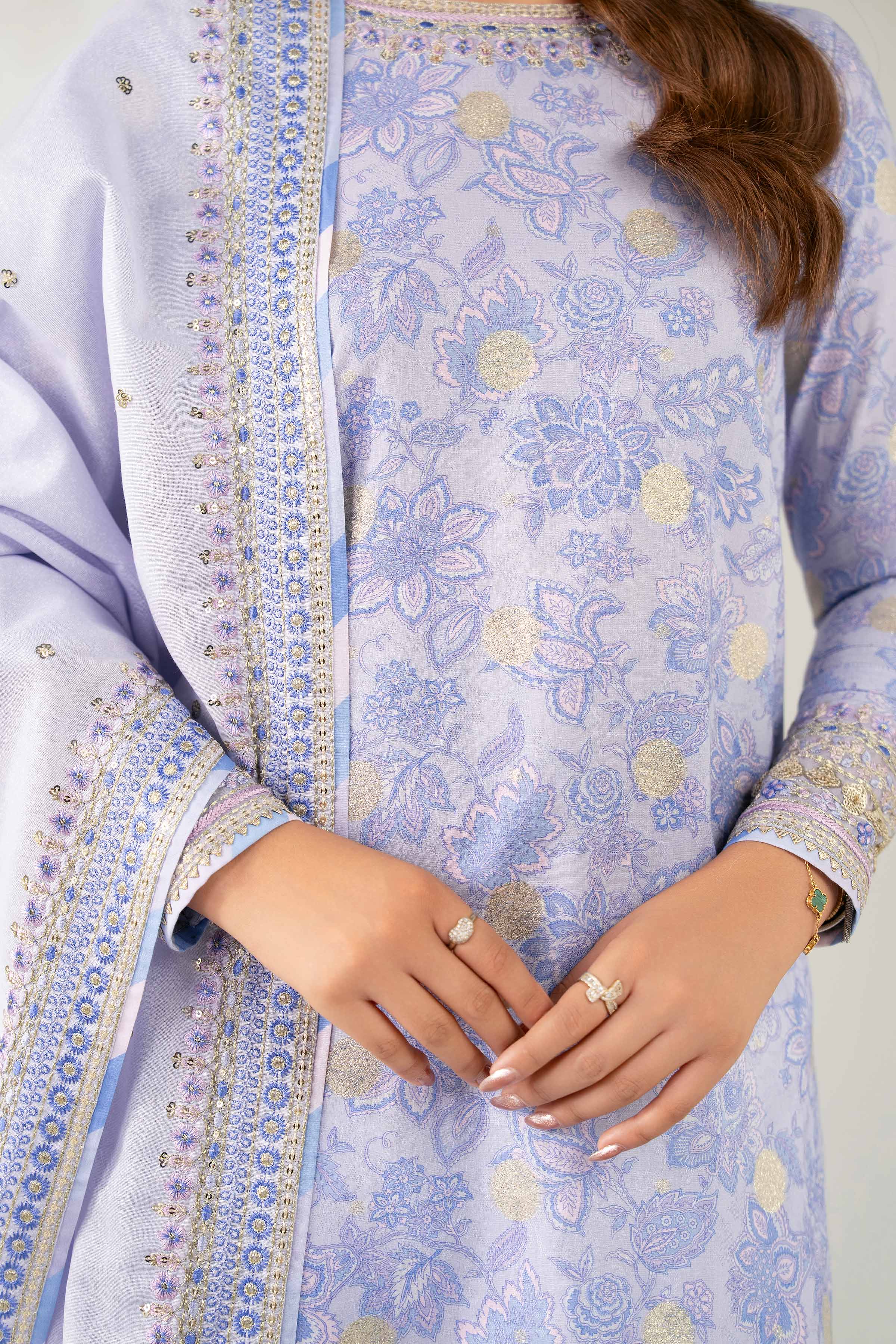 3 Piece - Digital Printed Embroidered Suit - 42502725 for Women - Unstitched Collection | Nishat | Shop Online
