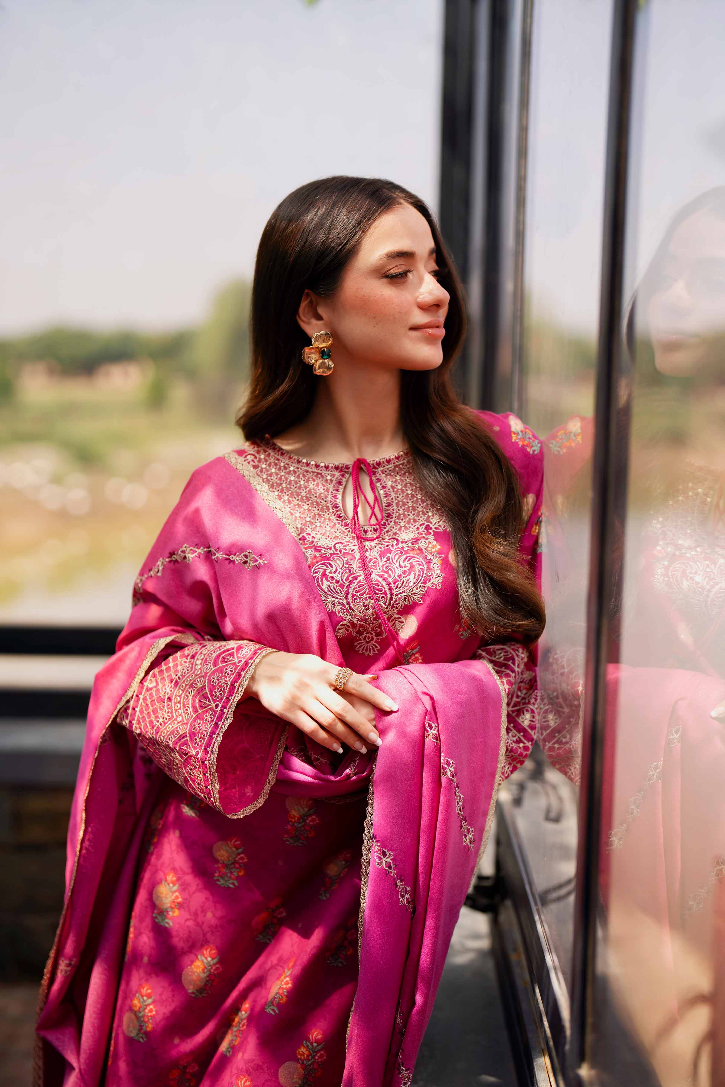 3 Piece - Digital Printed Embroidered Suit - 42502728 for Women - Unstitched Collection | Nishat | Shop Online