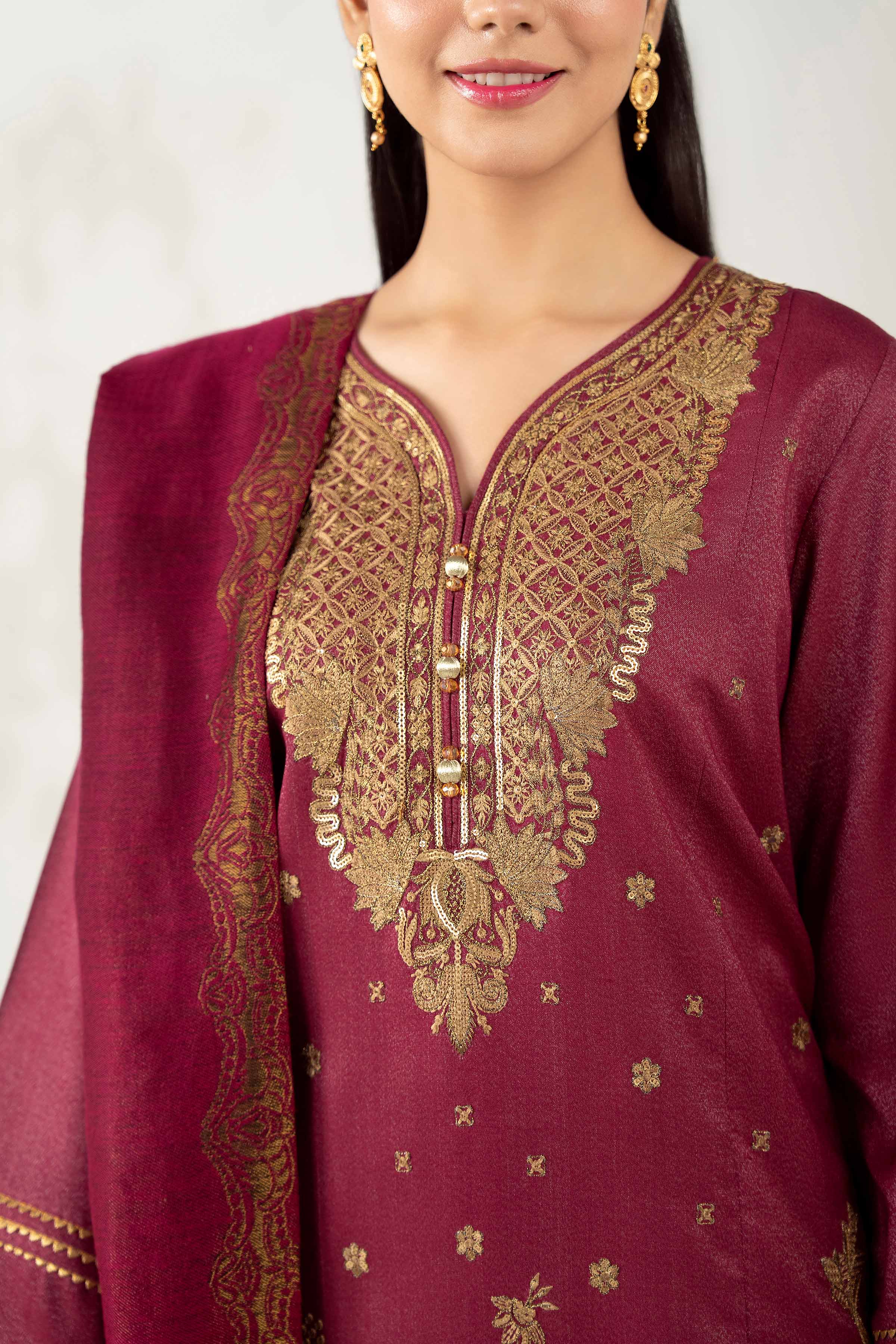 3 Piece - Embroidered Suit - 42502729 for Women - Unstitched Collection | Nishat | Shop Online
