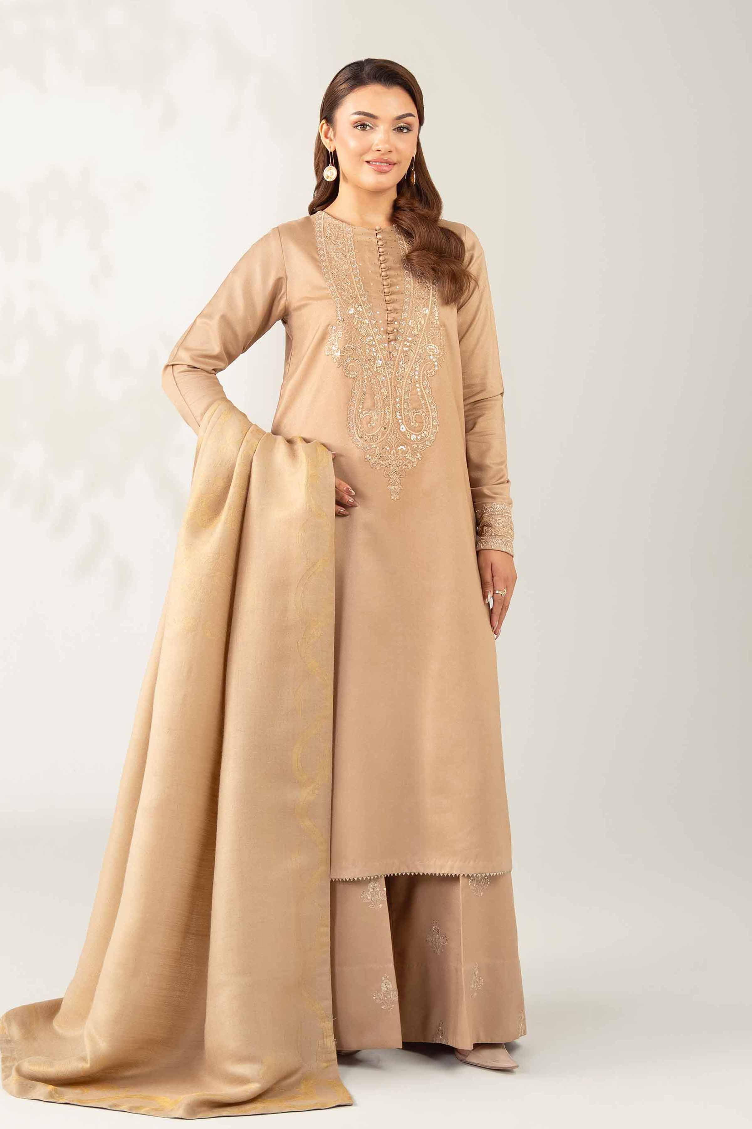 3 Piece - Embroidered Suit - 42502730 for Women - Unstitched Collection | Nishat | Shop Online