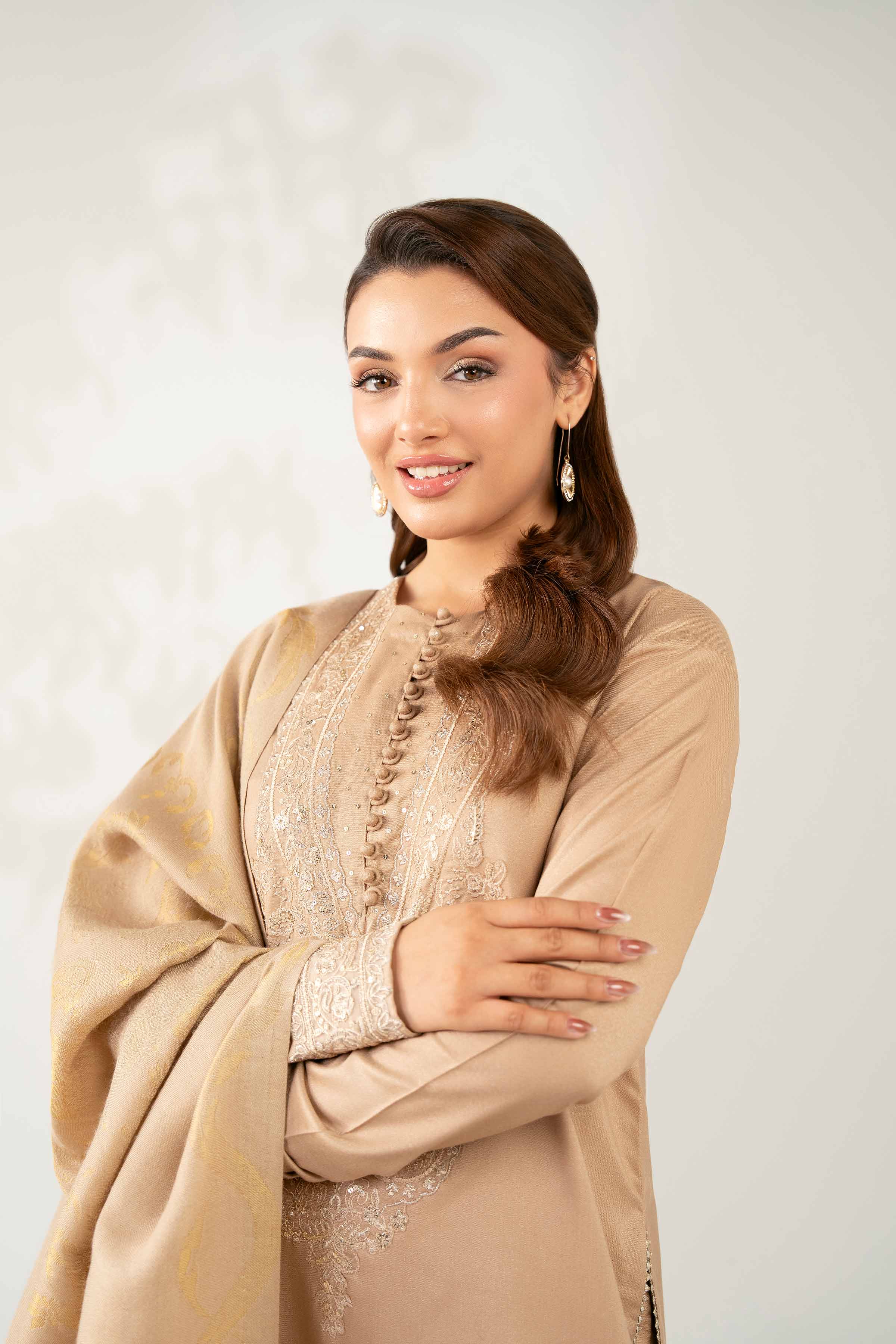 3 Piece - Embroidered Suit - 42502730 for Women - Unstitched Collection | Nishat | Shop Online
