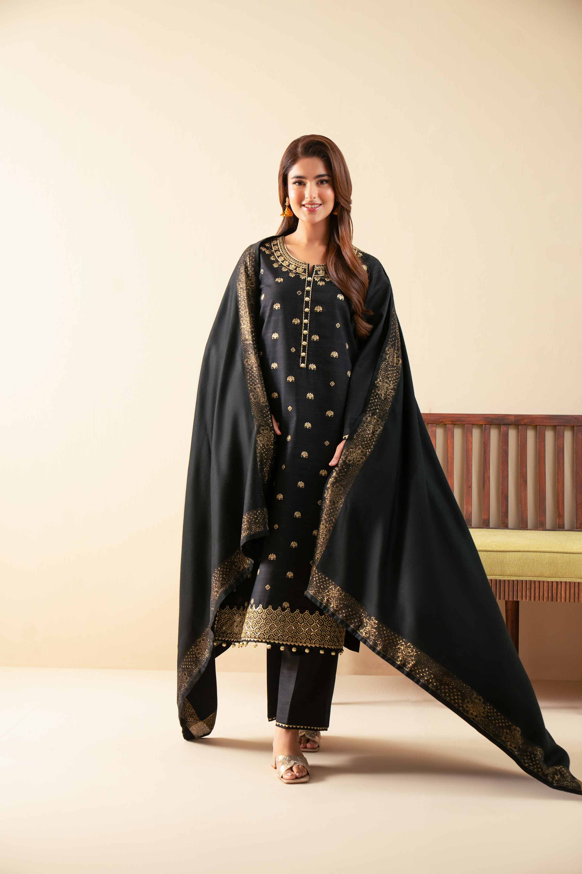 3 Piece - Embroidered Suit - 42502734 for Women - Unstitched Collection | Nishat | Shop Online