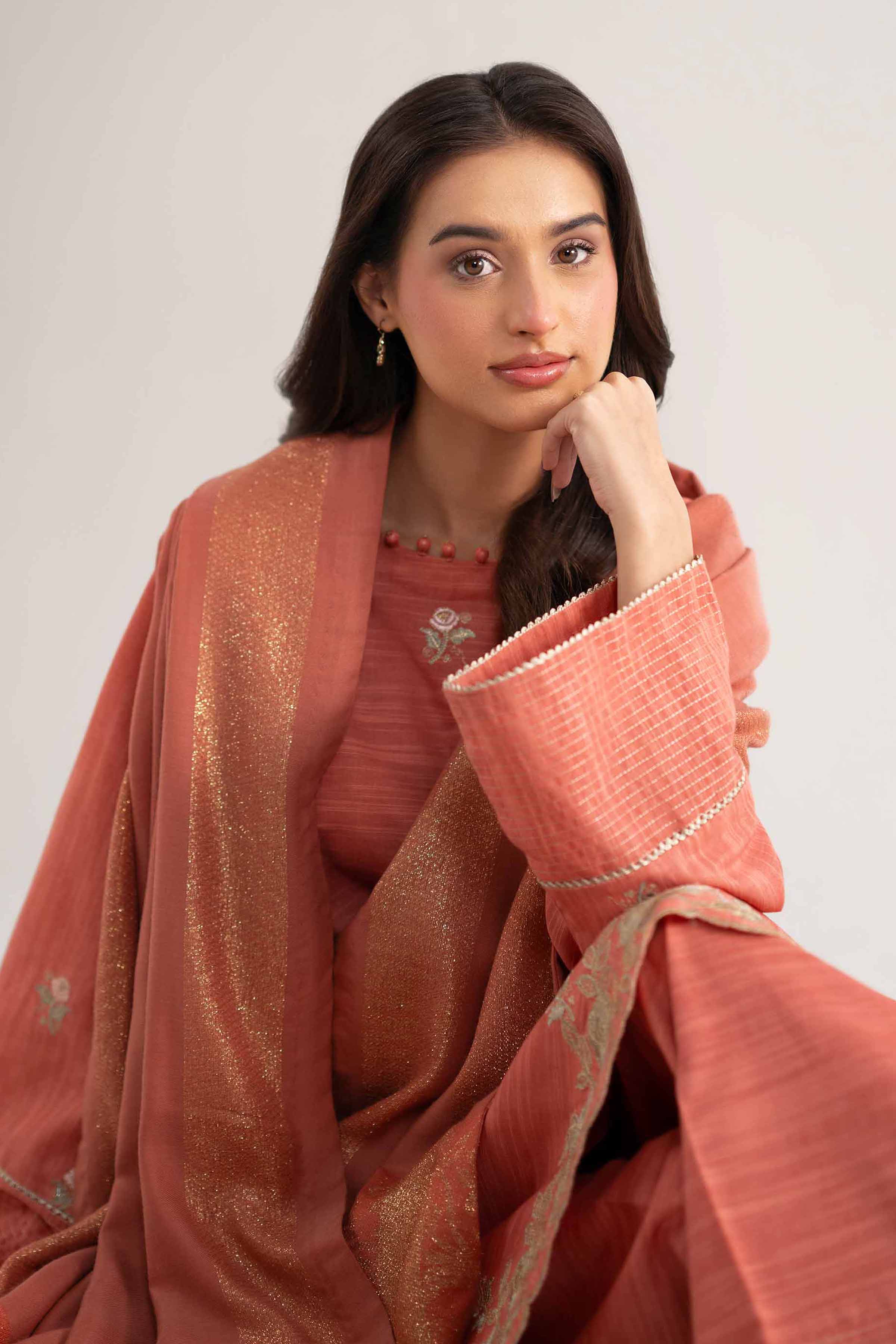 3 Piece - Embroidered Suit - 42502735 for Women - Unstitched Collection | Nishat | Shop Online