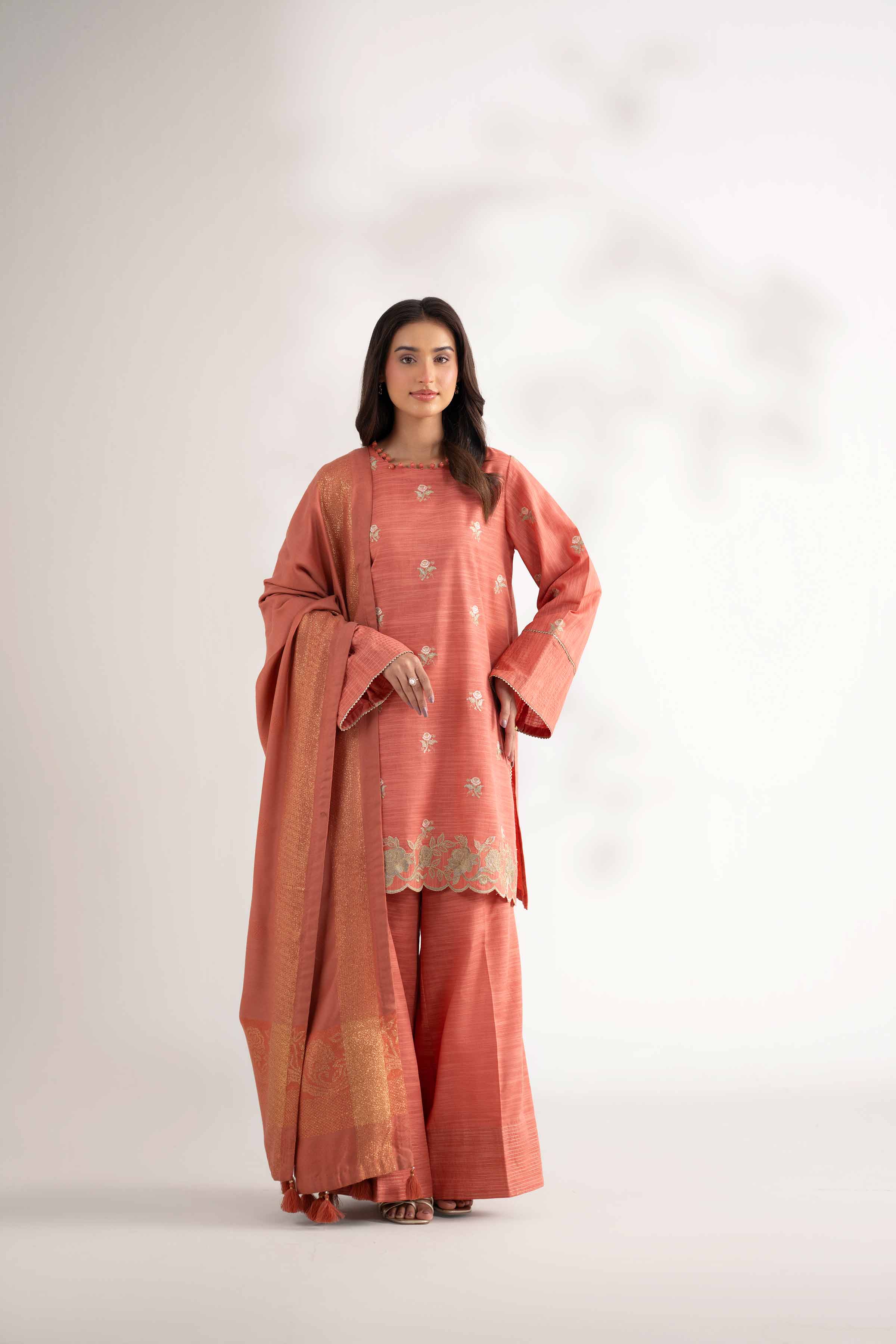 3 Piece - Embroidered Suit - 42502735 for Women - Unstitched Collection | Nishat | Shop Online