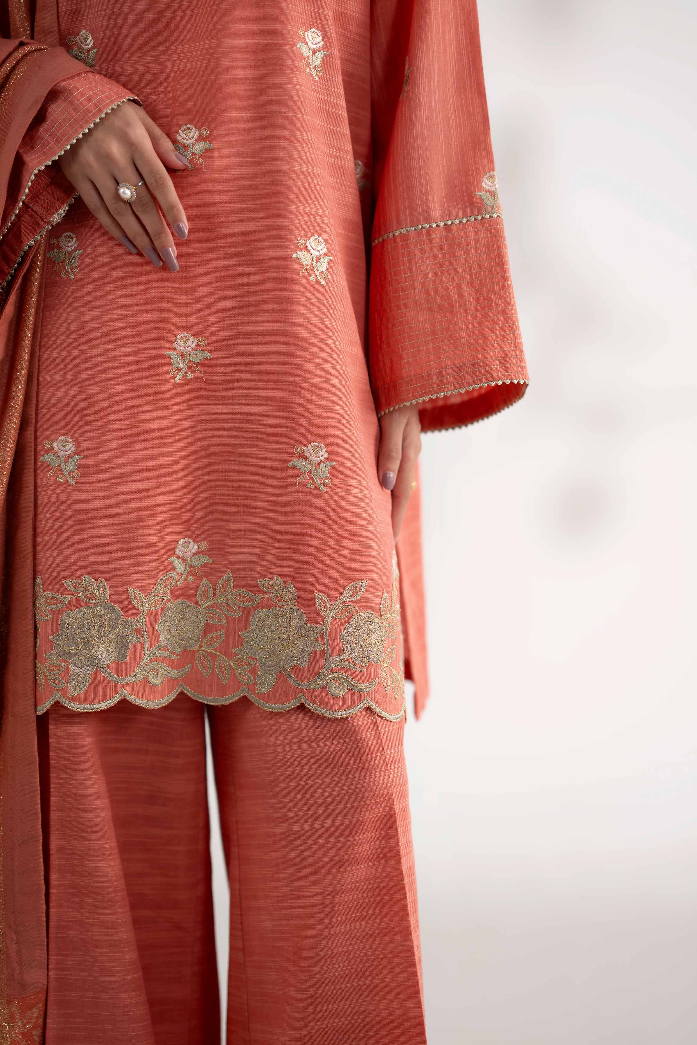 3 Piece - Embroidered Suit - 42502735 for Women - Unstitched Collection | Nishat | Shop Online
