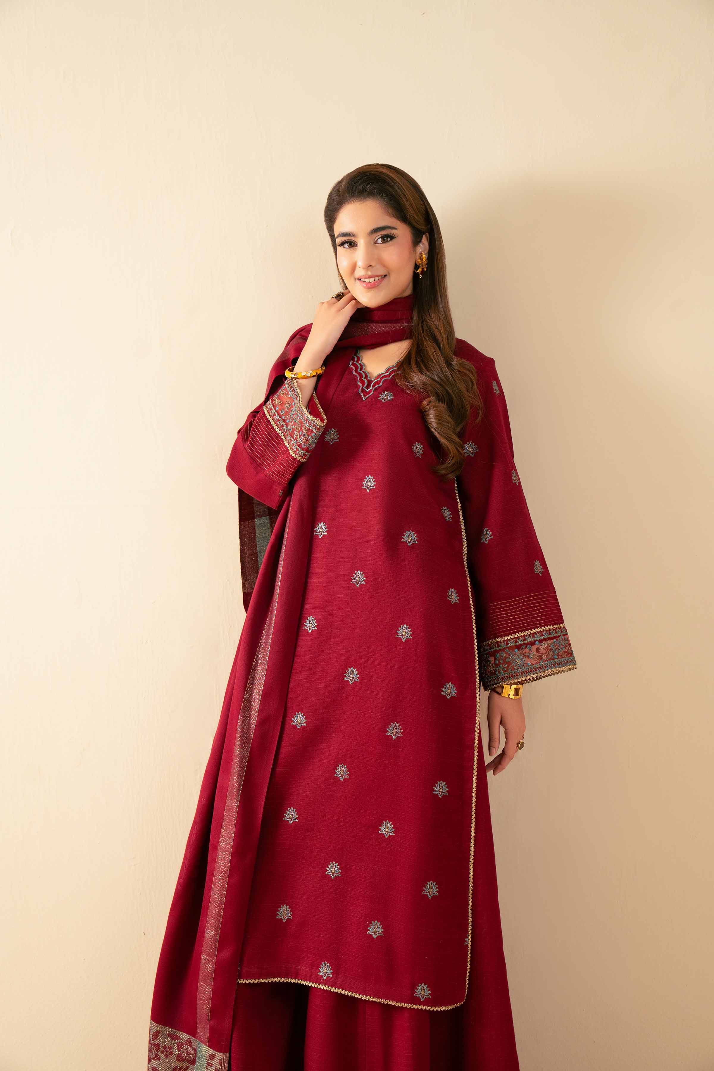 3 Piece - Embroidered Suit - 42502736 for Women - Unstitched Collection | Nishat | Shop Online