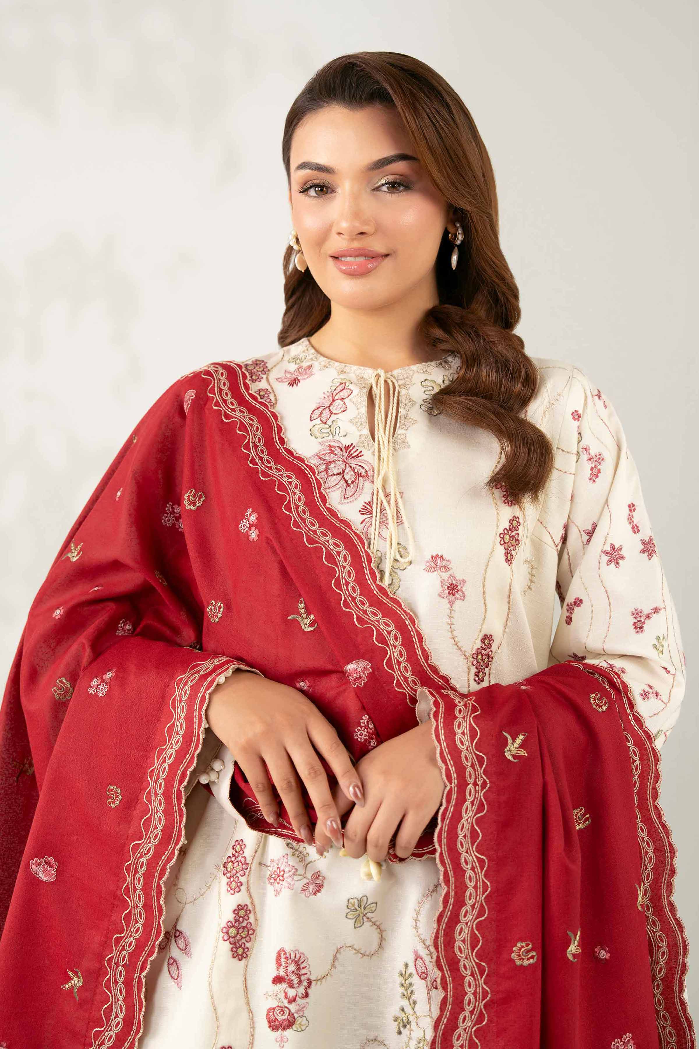 3 Piece - Embroidered Suit - 42502739 for Women - Unstitched Collection | Nishat | Shop Online