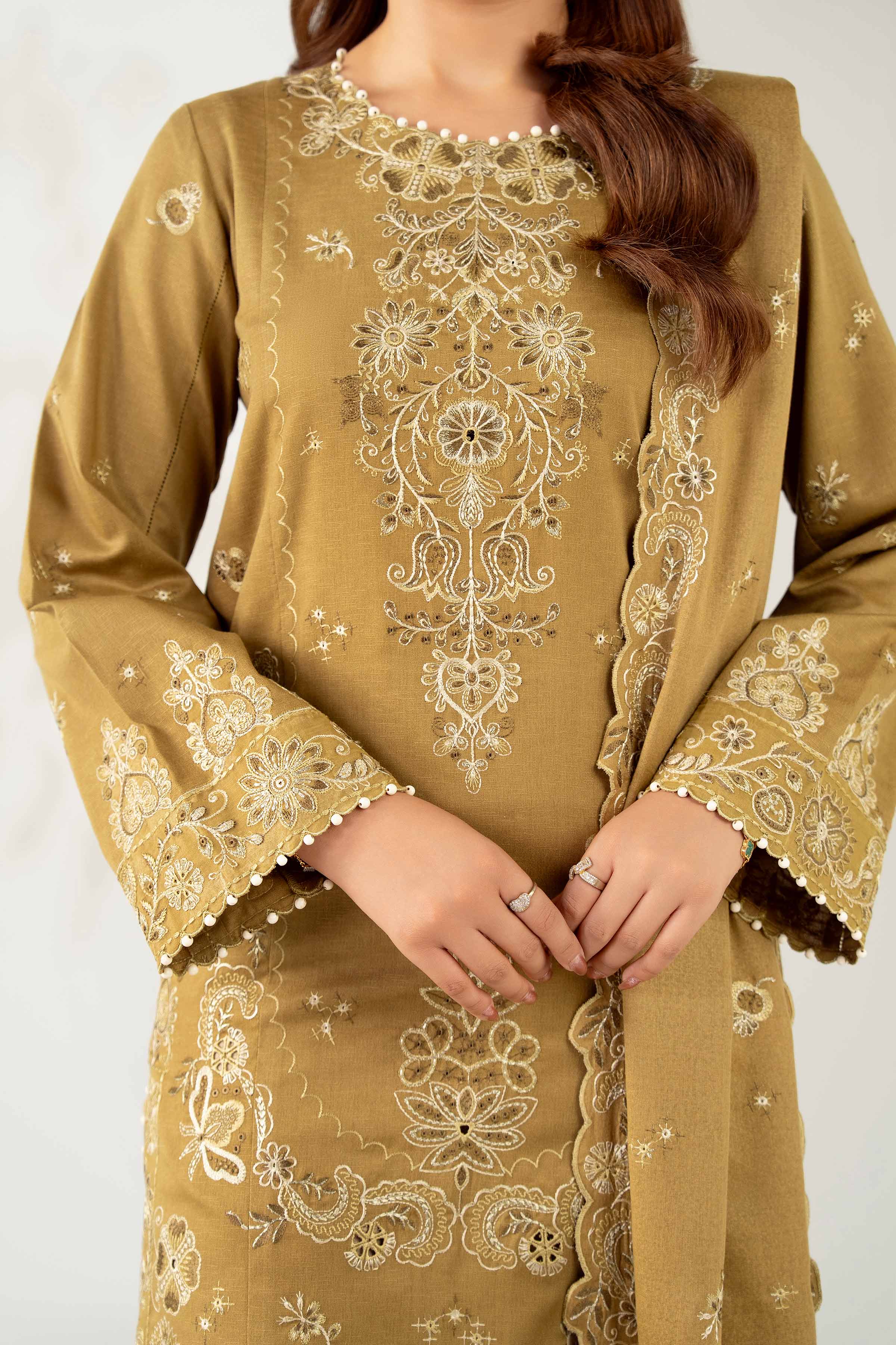 3 Piece - Embroidered Suit - 42502741 for Women - Unstitched Collection | Nishat | Shop Online