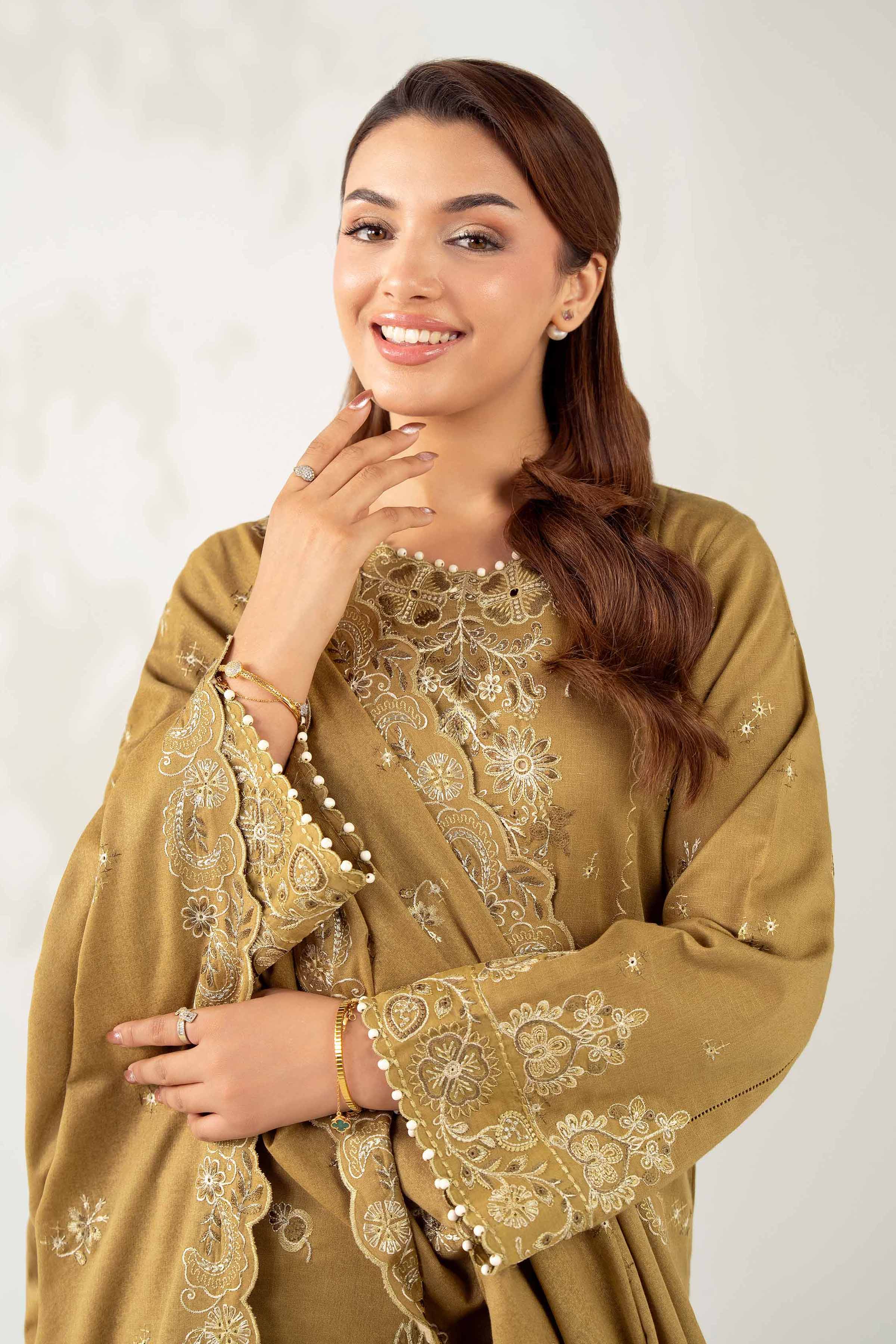 3 Piece - Embroidered Suit - 42502741 for Women - Unstitched Collection | Nishat | Shop Online