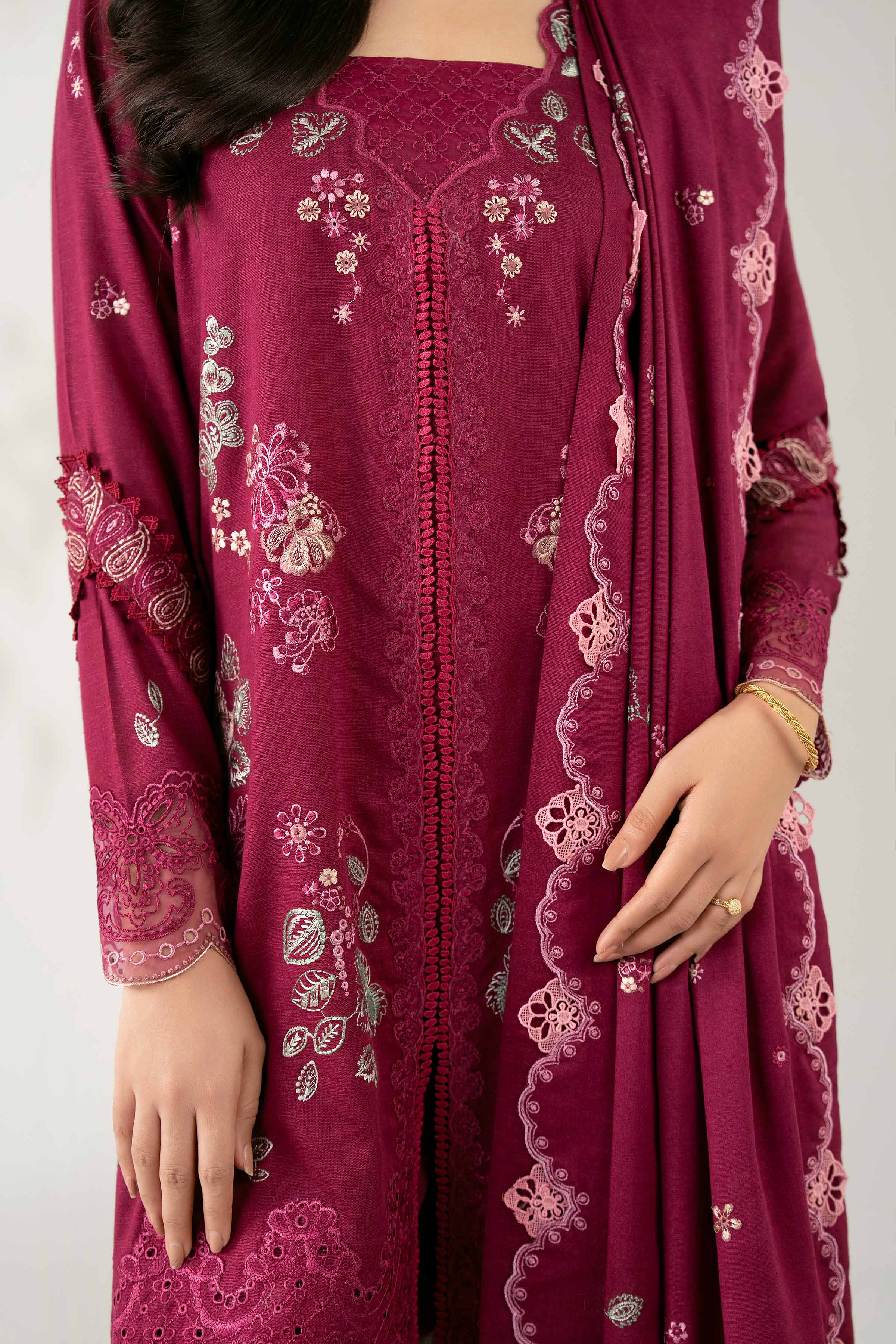 3 Piece - Embroidered Suit - 42502743 for Women - Unstitched Collection | Nishat | Shop Online