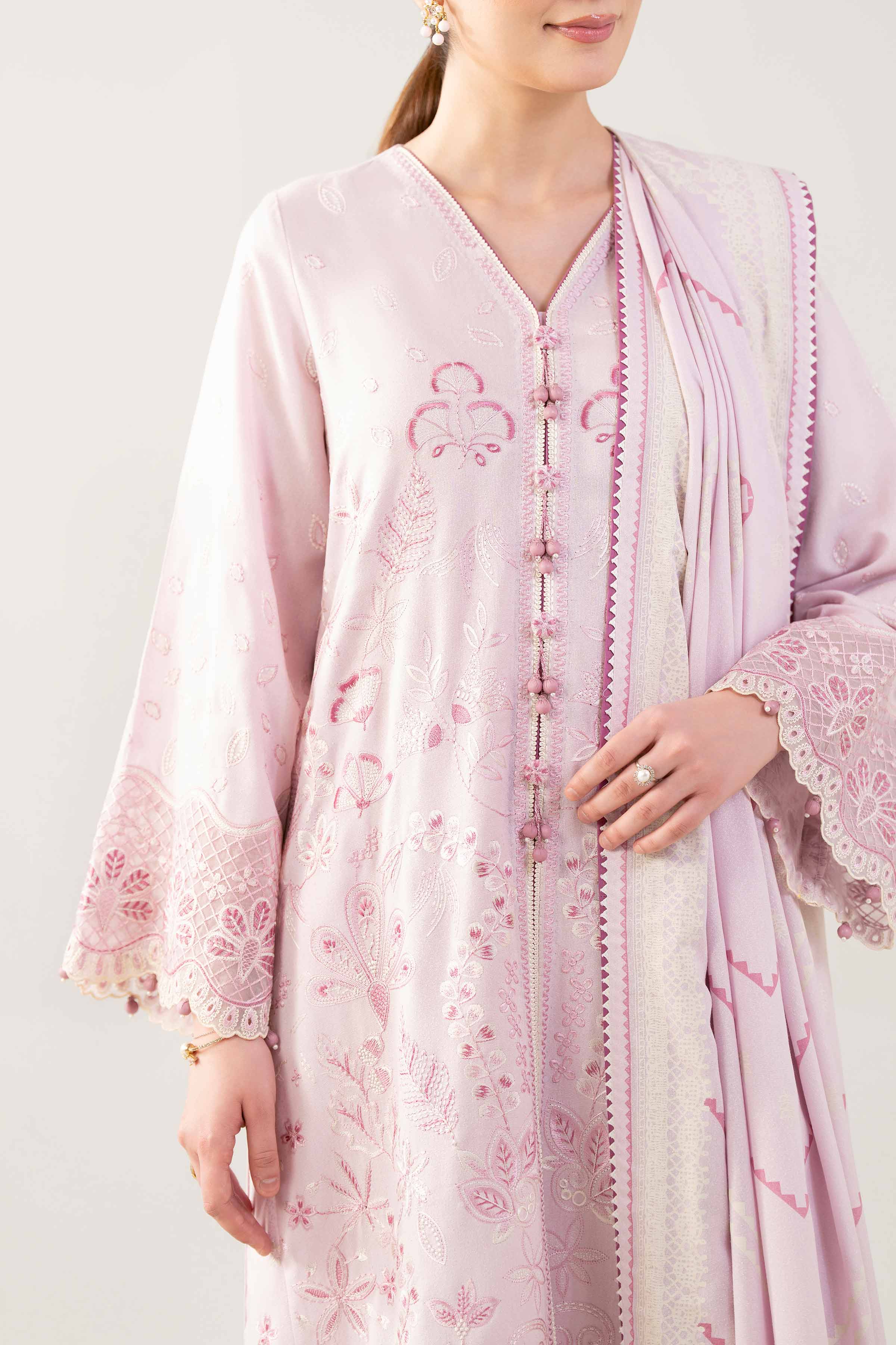 3 Piece - Embroidered Suit - 42502745 for Women - Unstitched Collection | Nishat | Shop Online