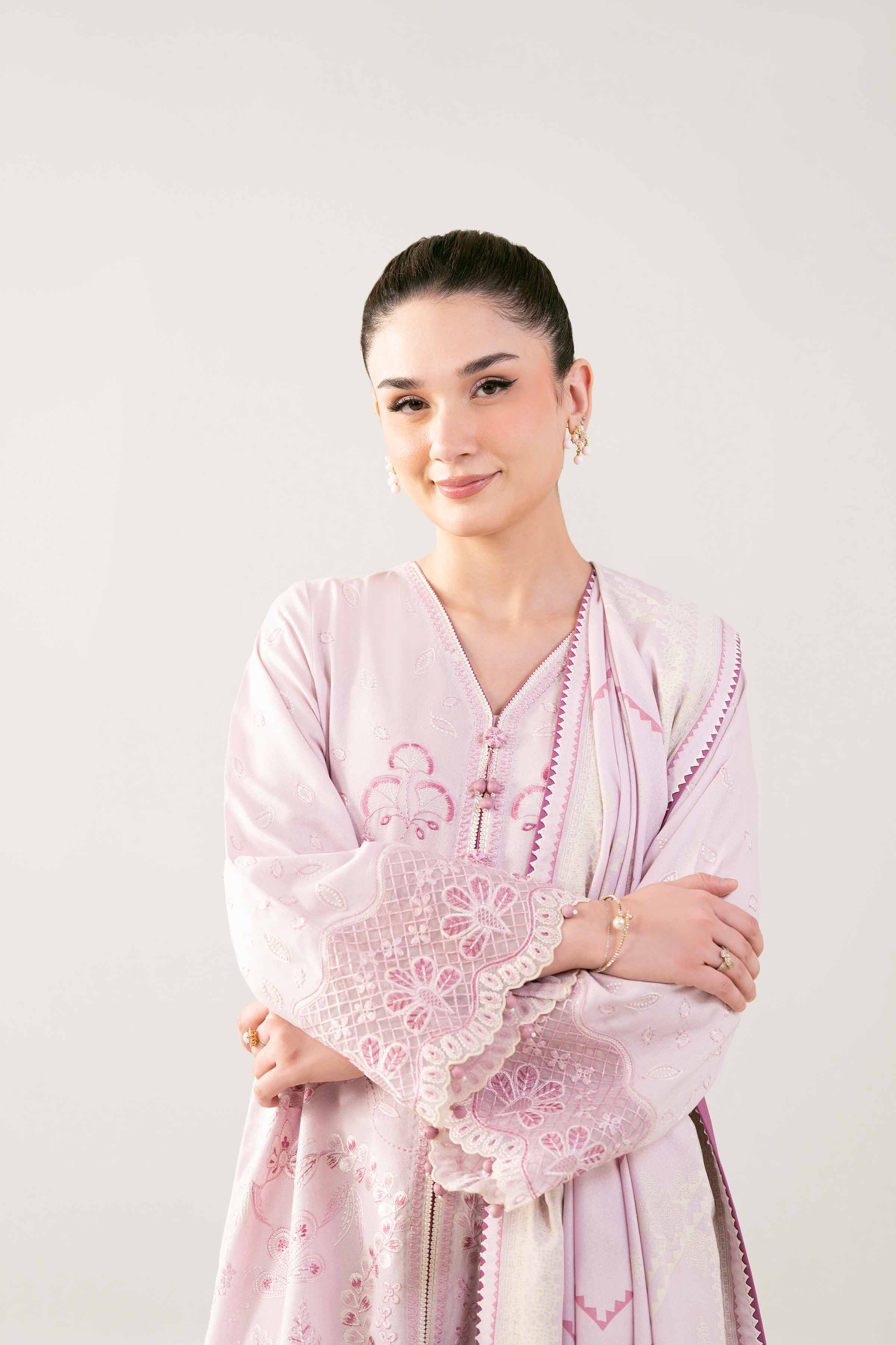 3 Piece - Embroidered Suit - 42502745 for Women - Unstitched Collection | Nishat | Shop Online