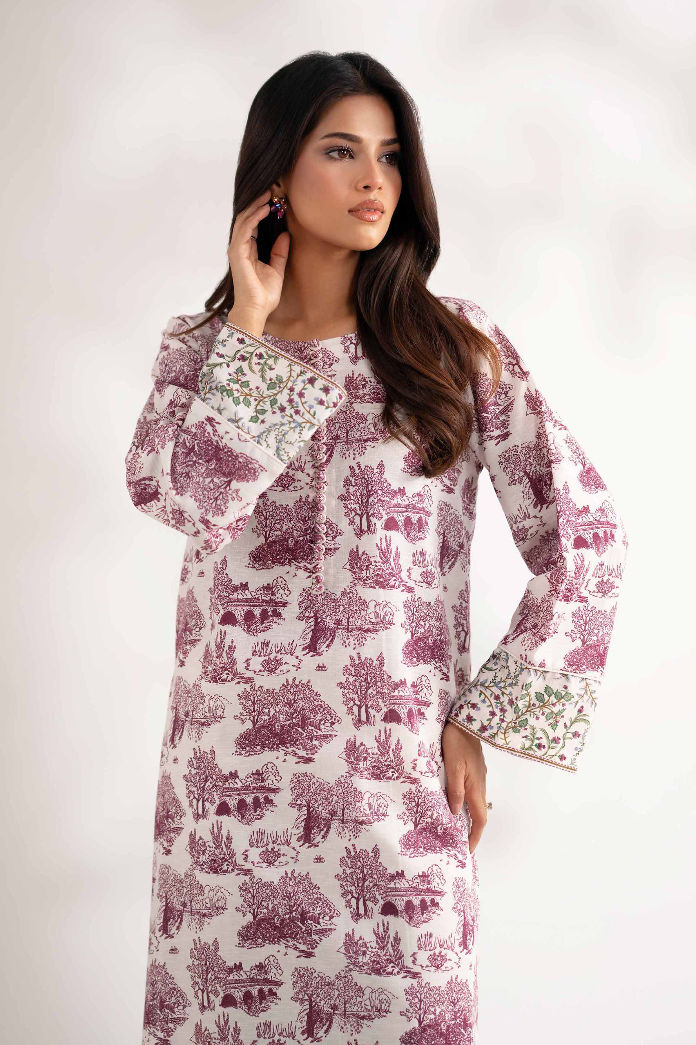 2 Piece - Printed Suit - 42502759 for Women - Unstitched Collection | Nishat | Shop Online