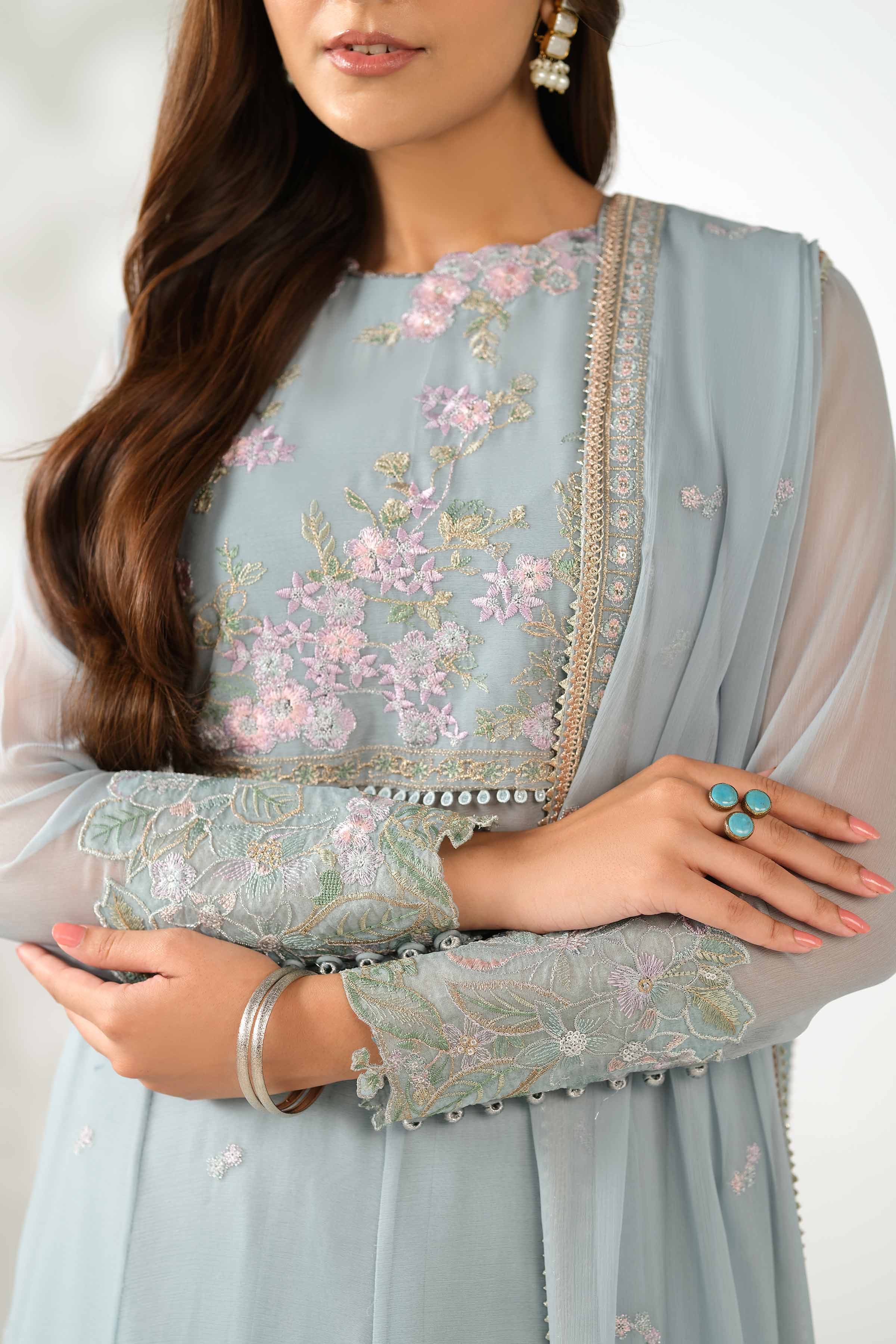 3 Piece - Embroidered Suit - 42502775 for Women - Unstitched Collection | Nishat | Shop Online