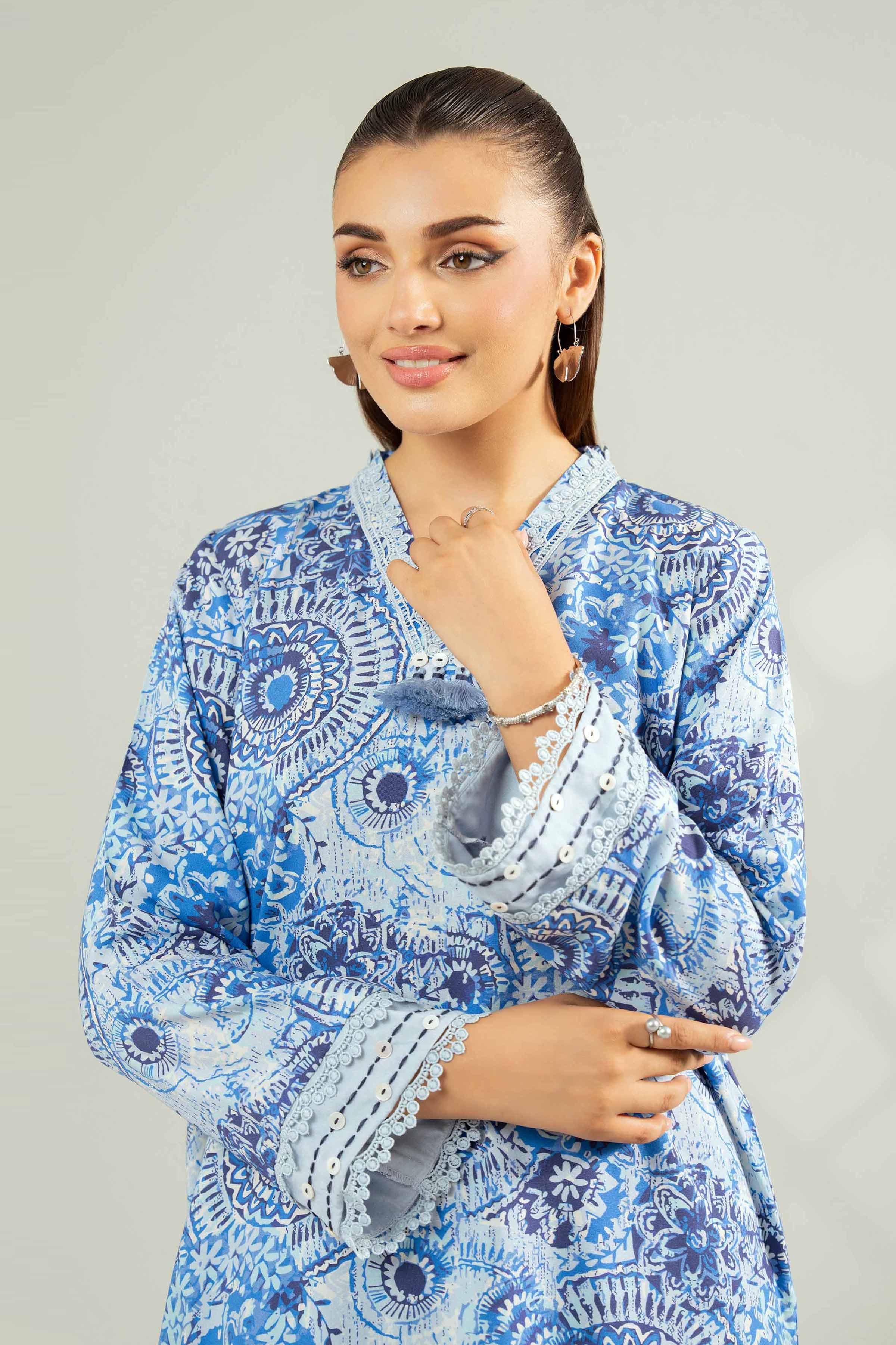 2 Piece - Printed Suit - 42502785 for Women - Unstitched Collection | Nishat | Shop Online