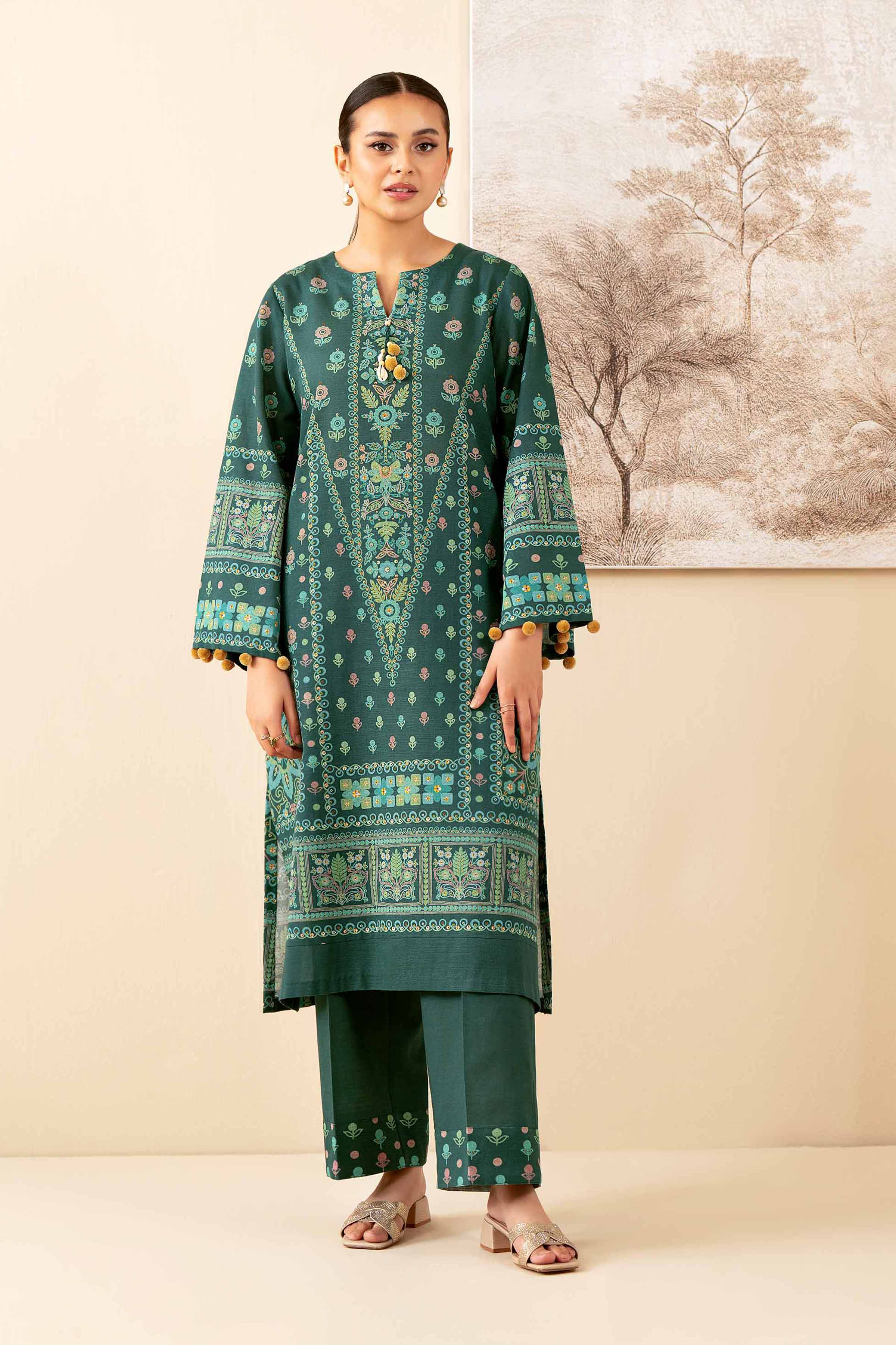 2 Piece - Digital Printed Suit - 42502793 for Women - Unstitched Collection | Nishat | Shop Online