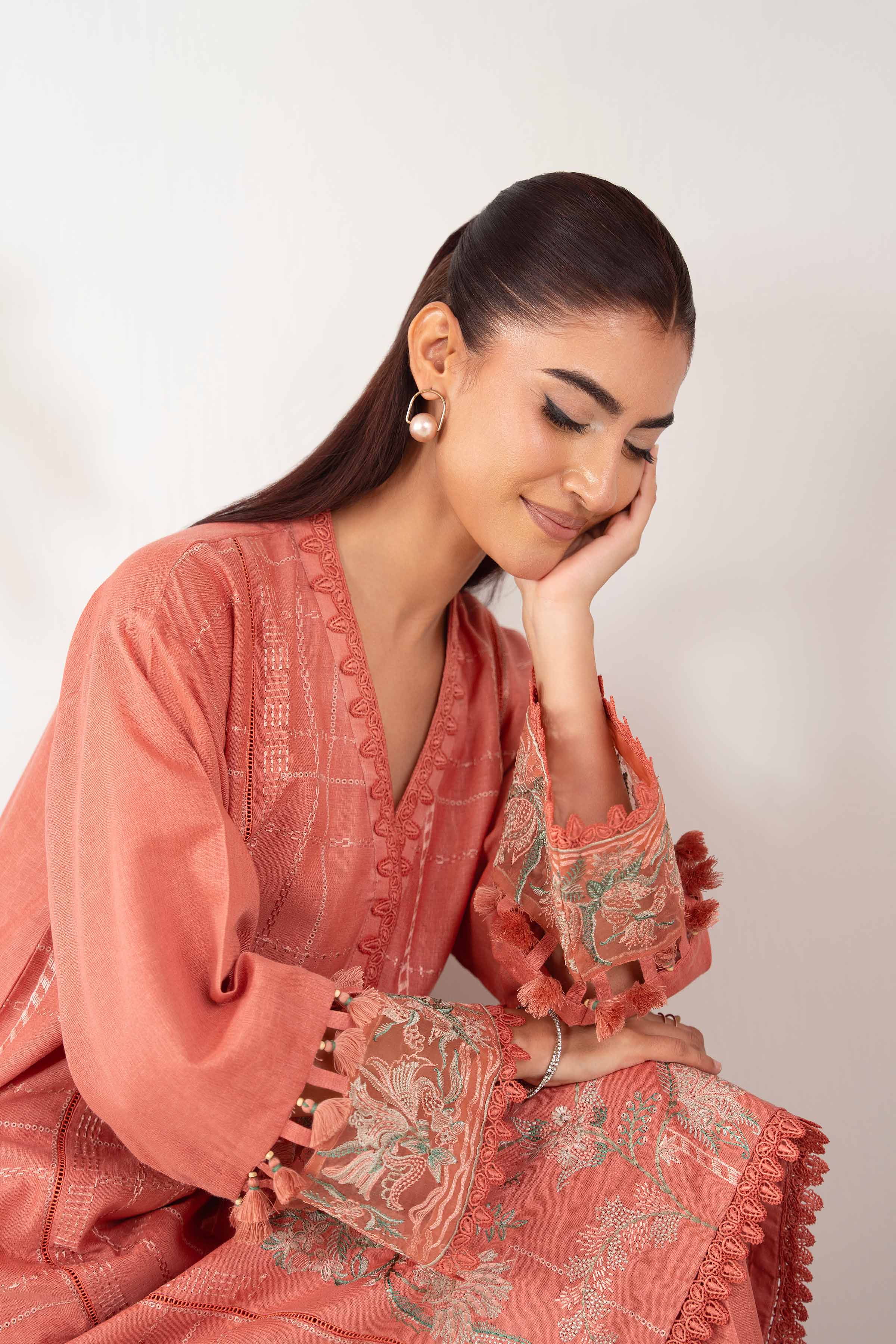 2 Piece - Embroidered Suit - 42502800 for Women - Unstitched Collection | Nishat | Shop Online
