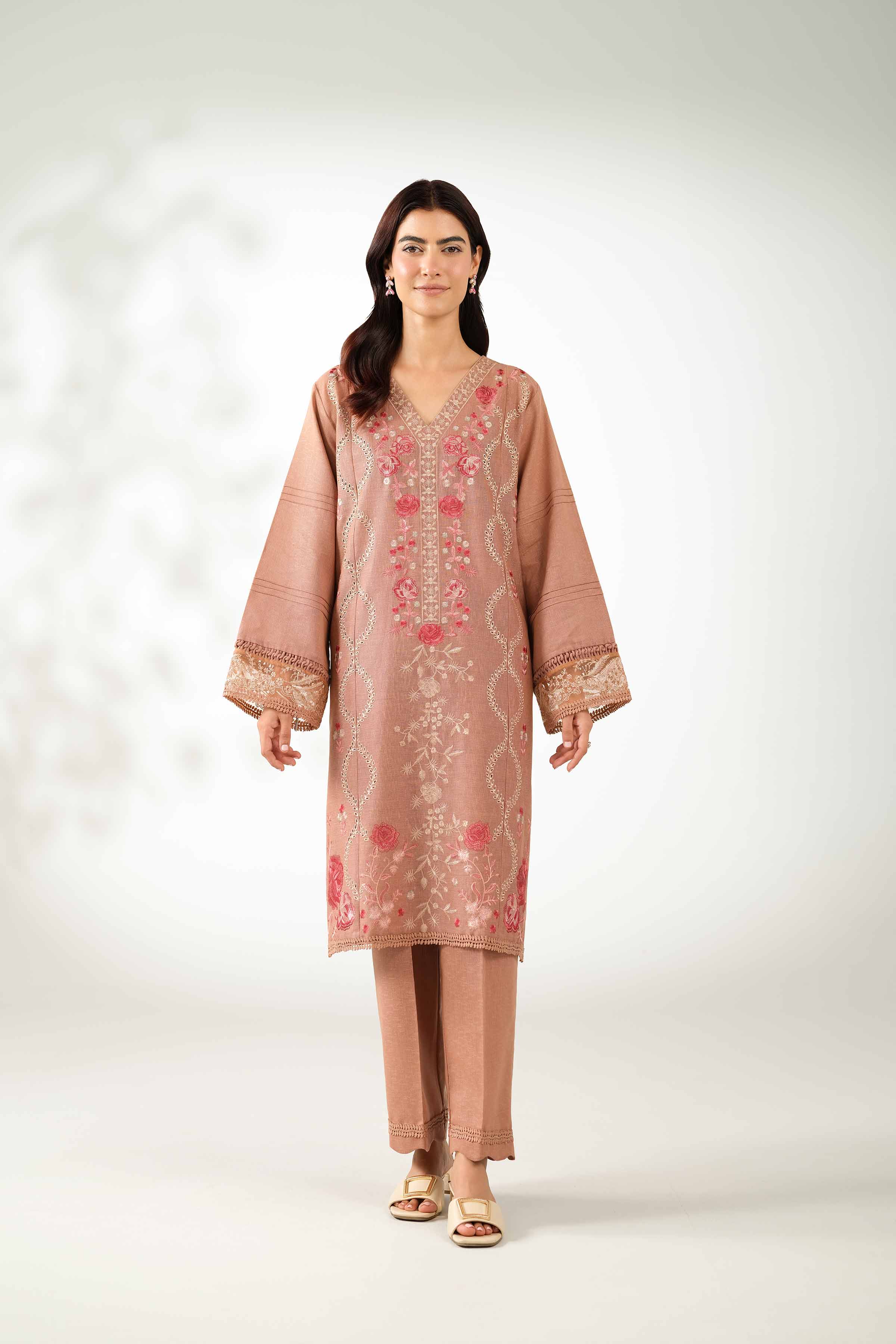 2 Piece - Embroidered Suit - 42502803 for Women - Unstitched Collection | Nishat | Shop Online