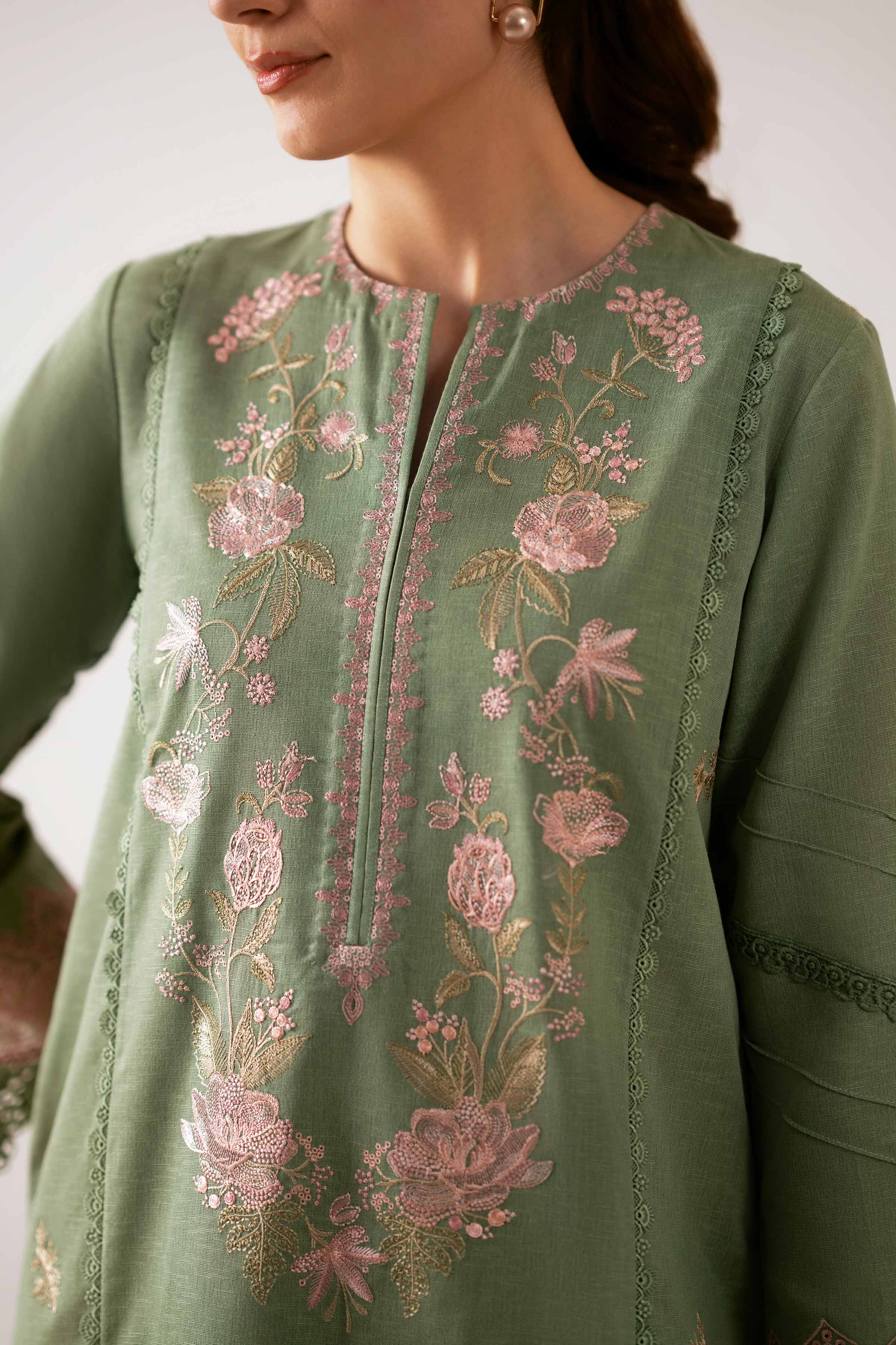 2 Piece - Embroidered Suit - 42502804 for Women - Unstitched Collection | Nishat | Shop Online