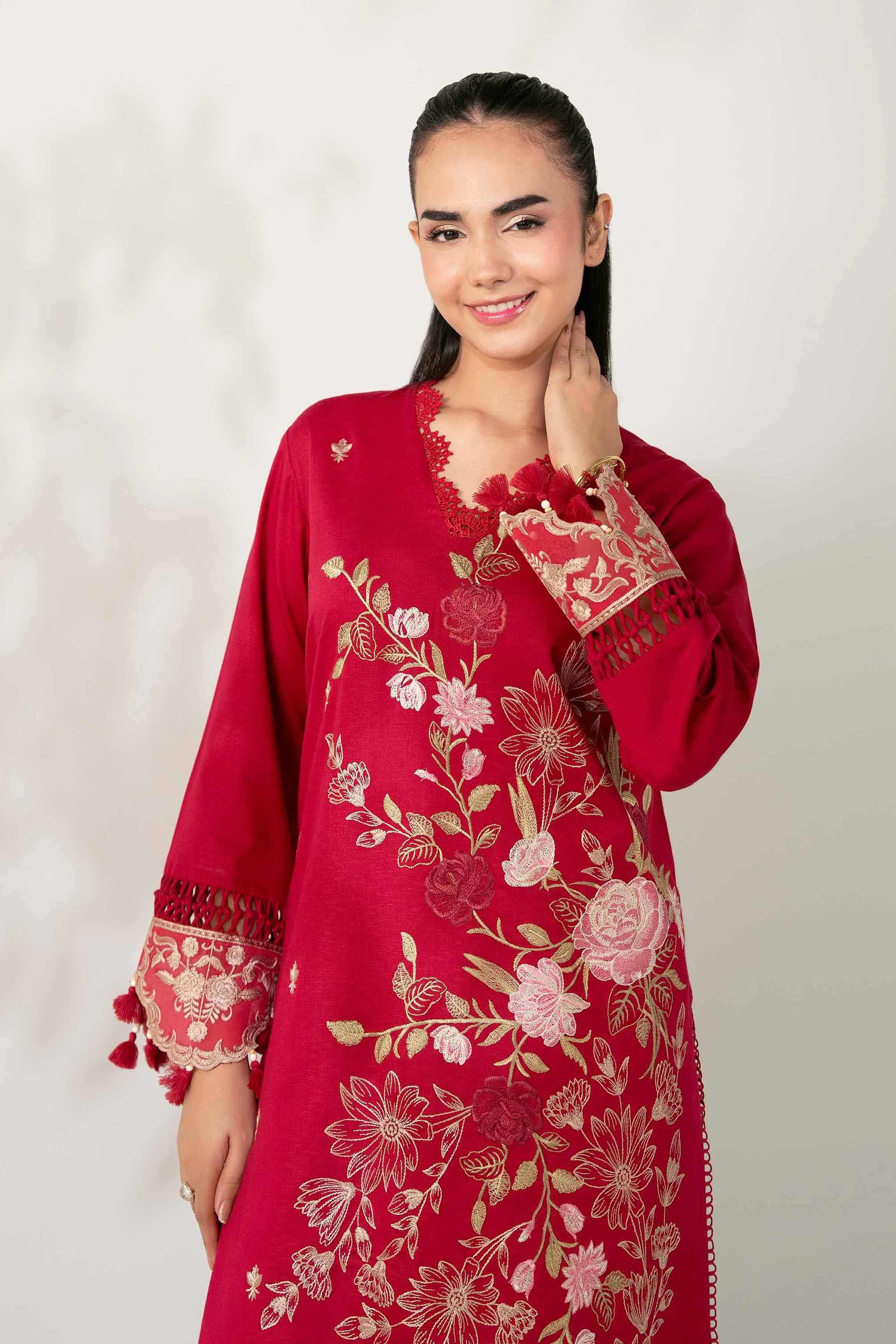 2 Piece - Embroidered Suit - 42502808 for Women - Unstitched Collection | Nishat | Shop Online