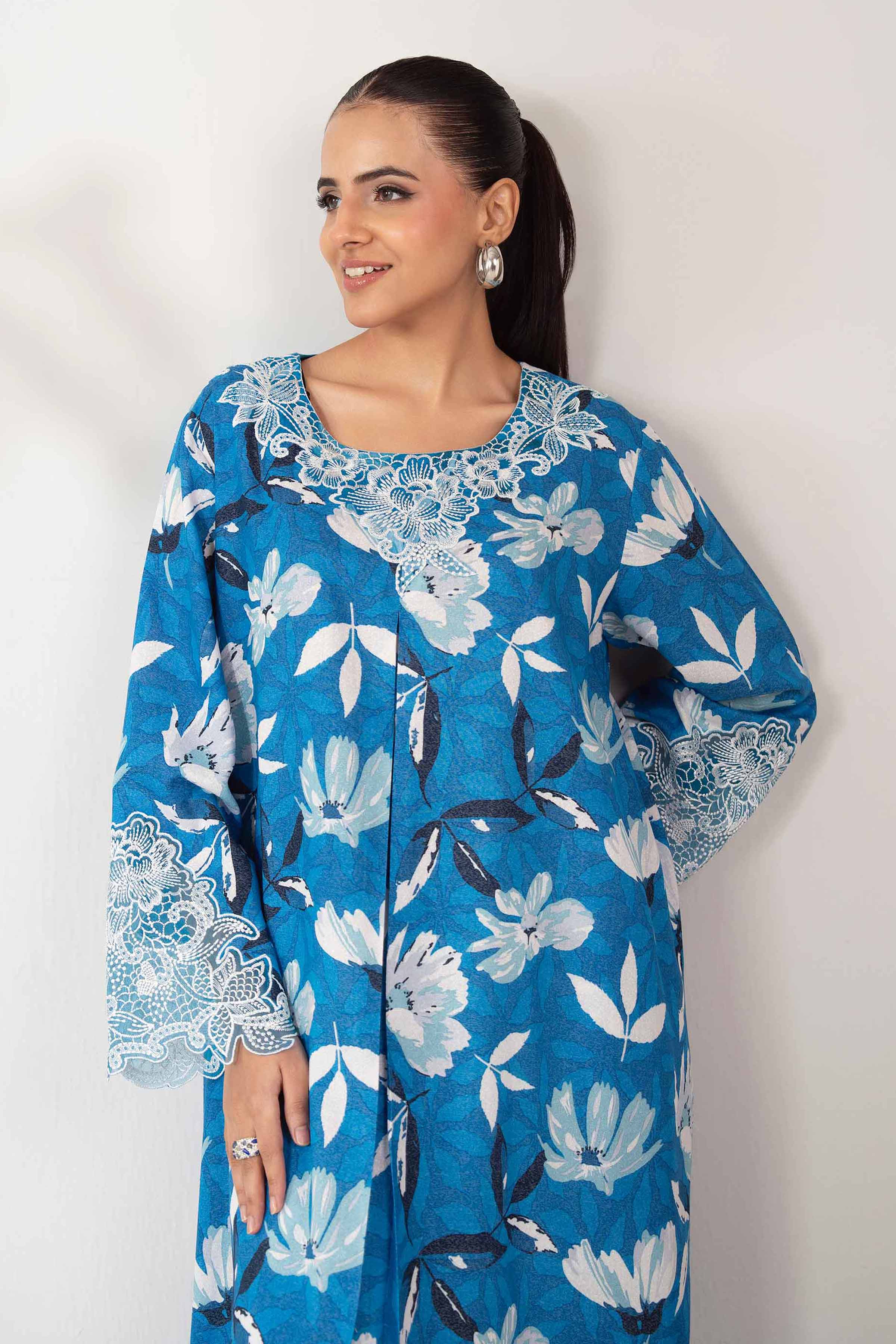 2 Piece - Printed Embroidered Suit - 42502816 for Women - Unstitched Collection | Nishat | Shop Online
