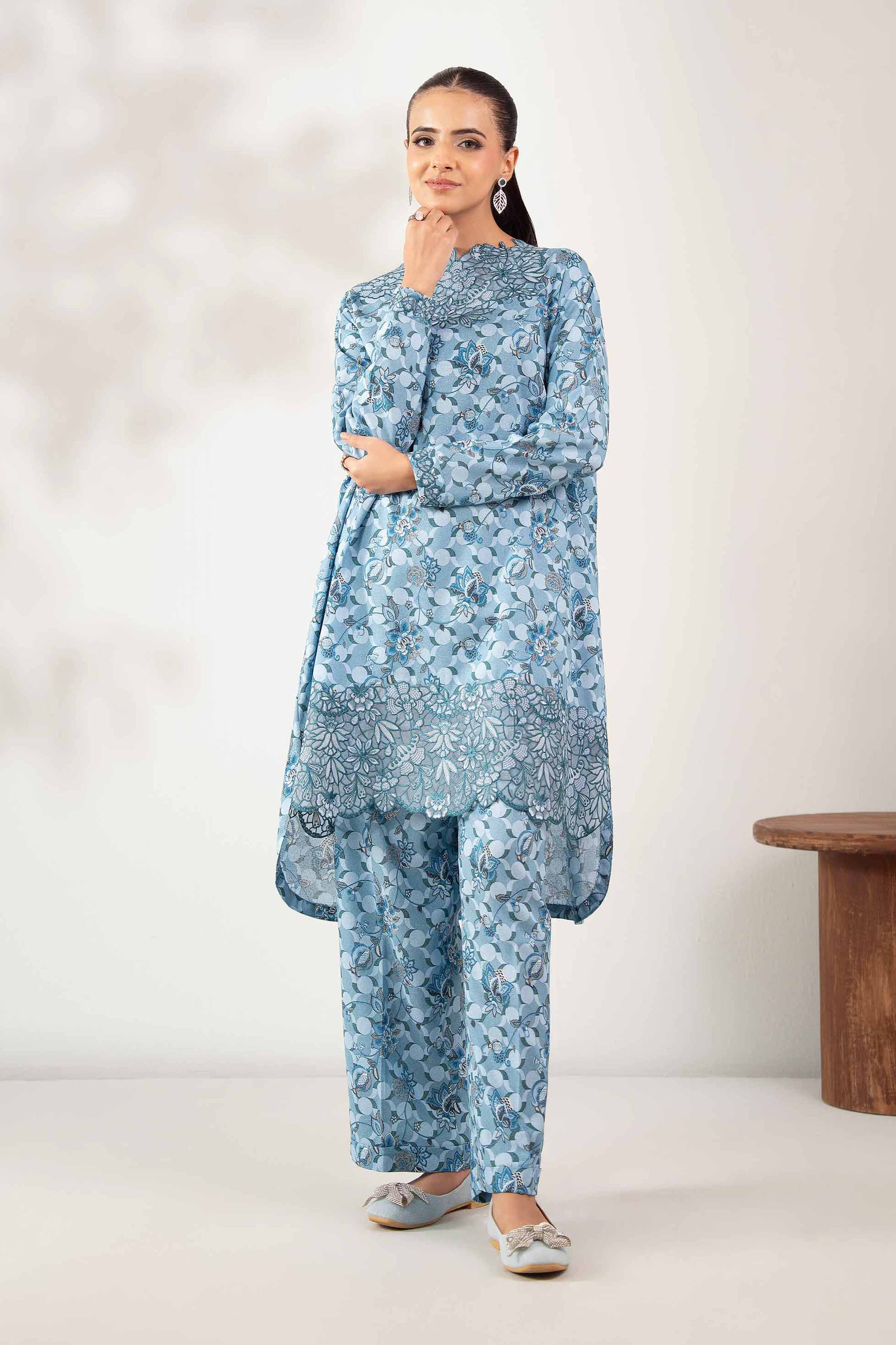 2 Piece - Printed Embroidered Suit - 42502818 for Women - Unstitched Collection | Nishat | Shop Online