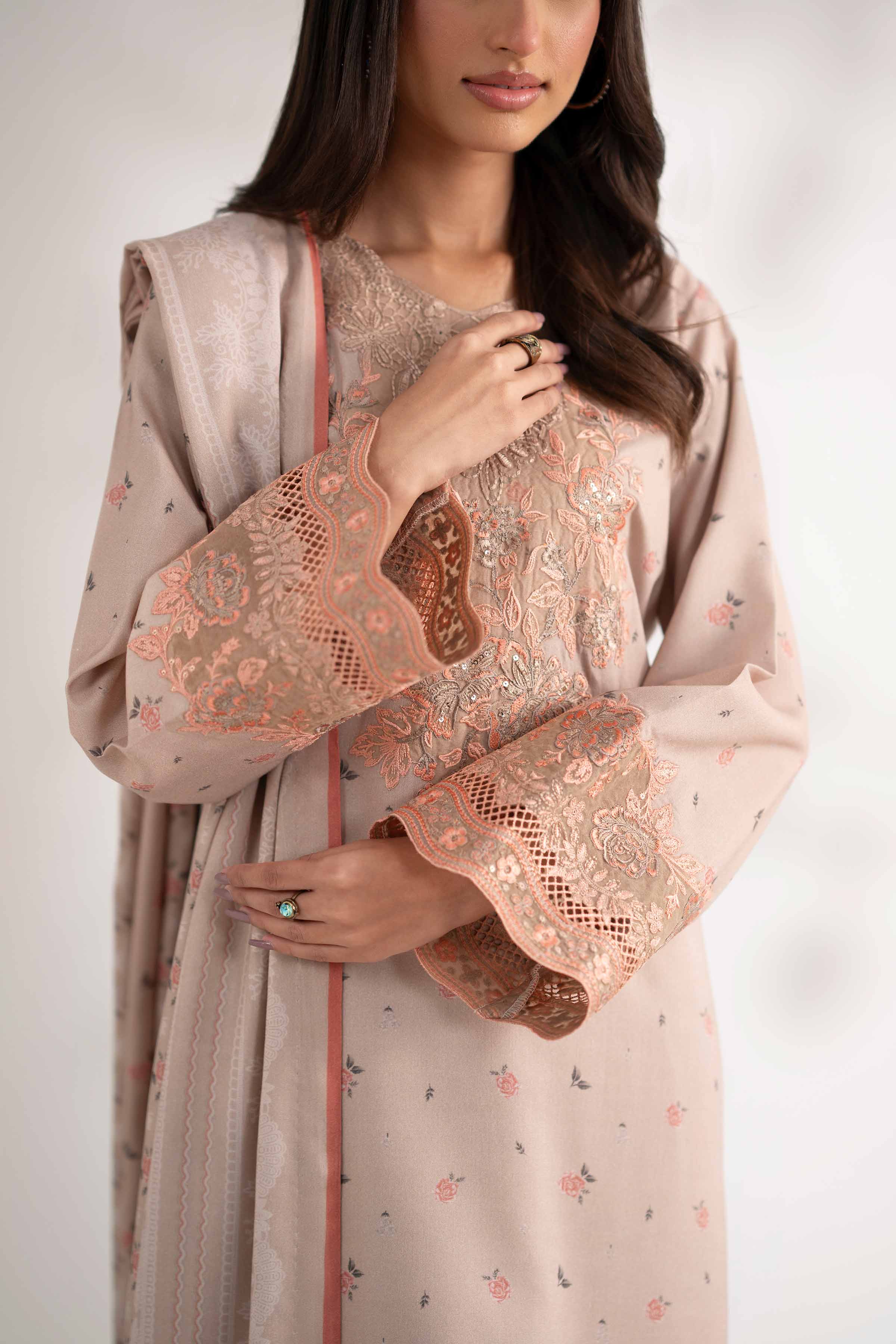3 Piece - Printed Embroidered Suit - 42502819 for Women - Unstitched Collection | Nishat | Shop Online