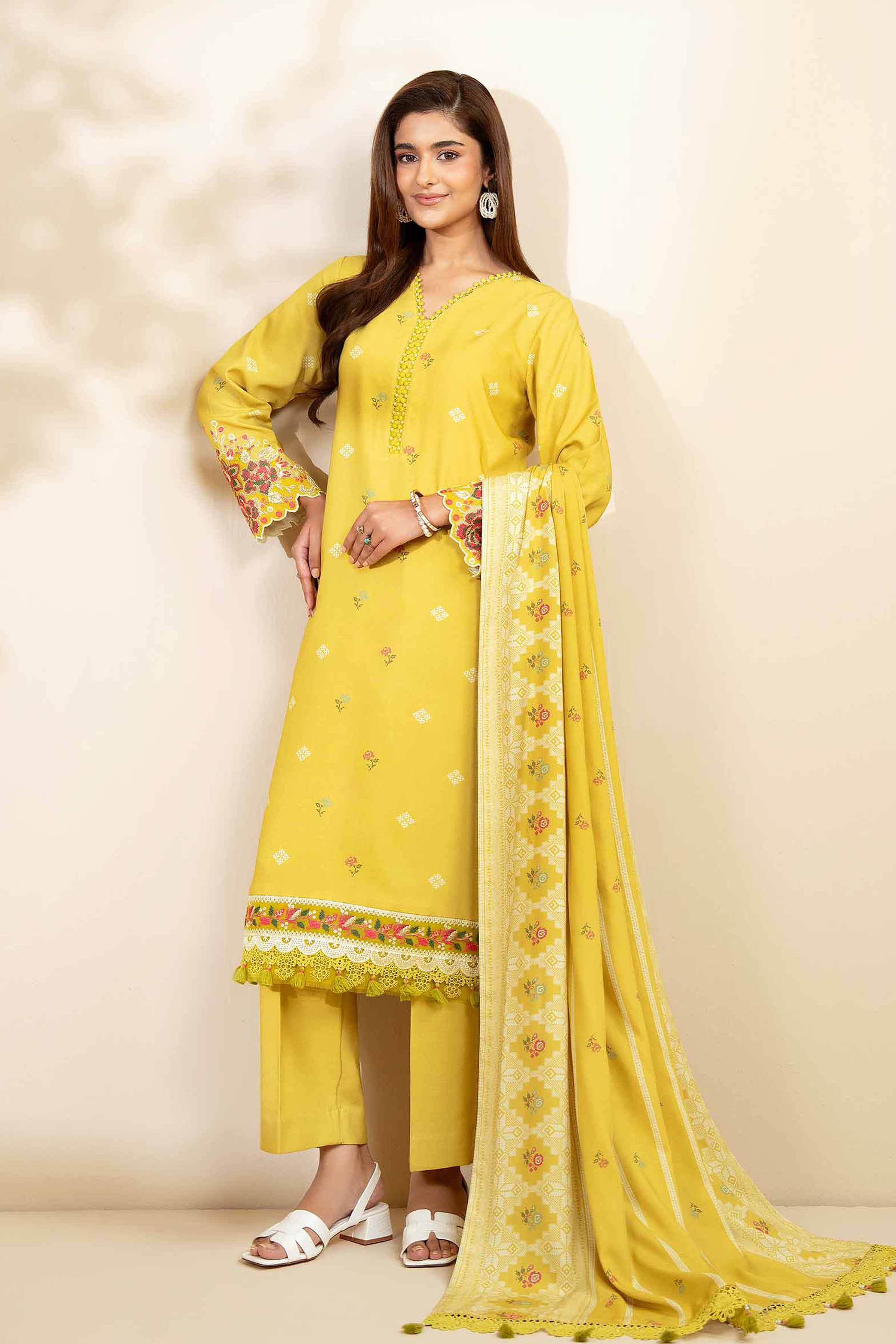 3 Piece - Printed Embroidered Suit - 42502820 for Women - Unstitched Collection | Nishat | Shop Online