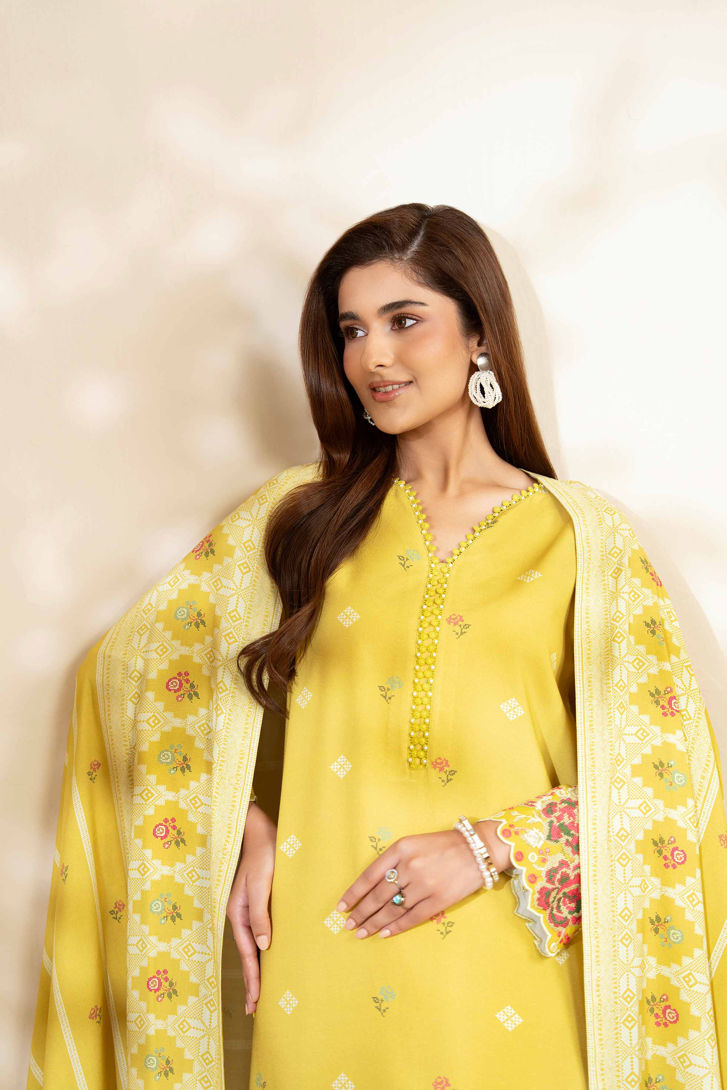 3 Piece - Printed Embroidered Suit - 42502820 for Women - Unstitched Collection | Nishat | Shop Online