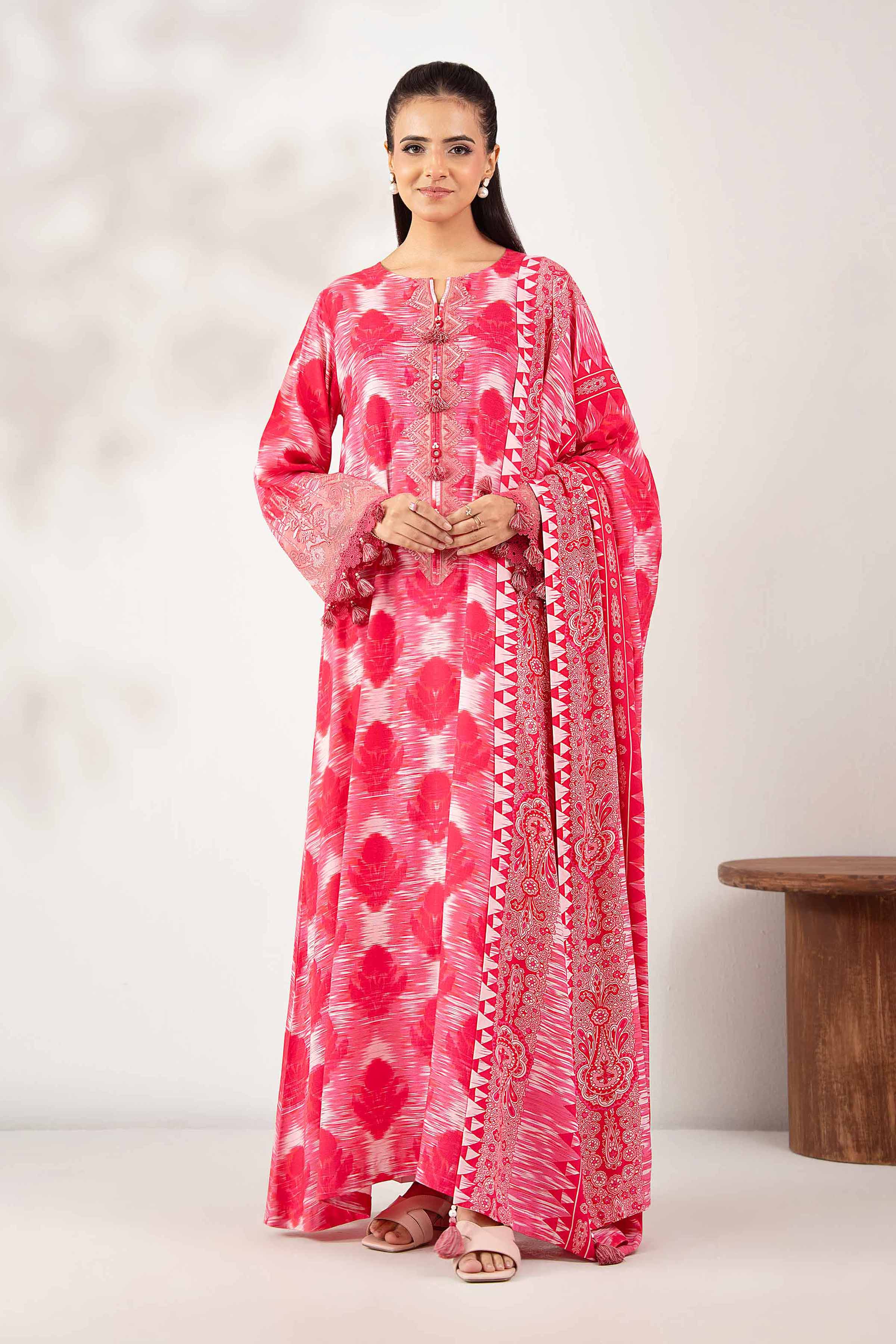 3 Piece - Printed Embroidered Suit - 42502824 for Women - Unstitched Collection | Nishat | Shop Online