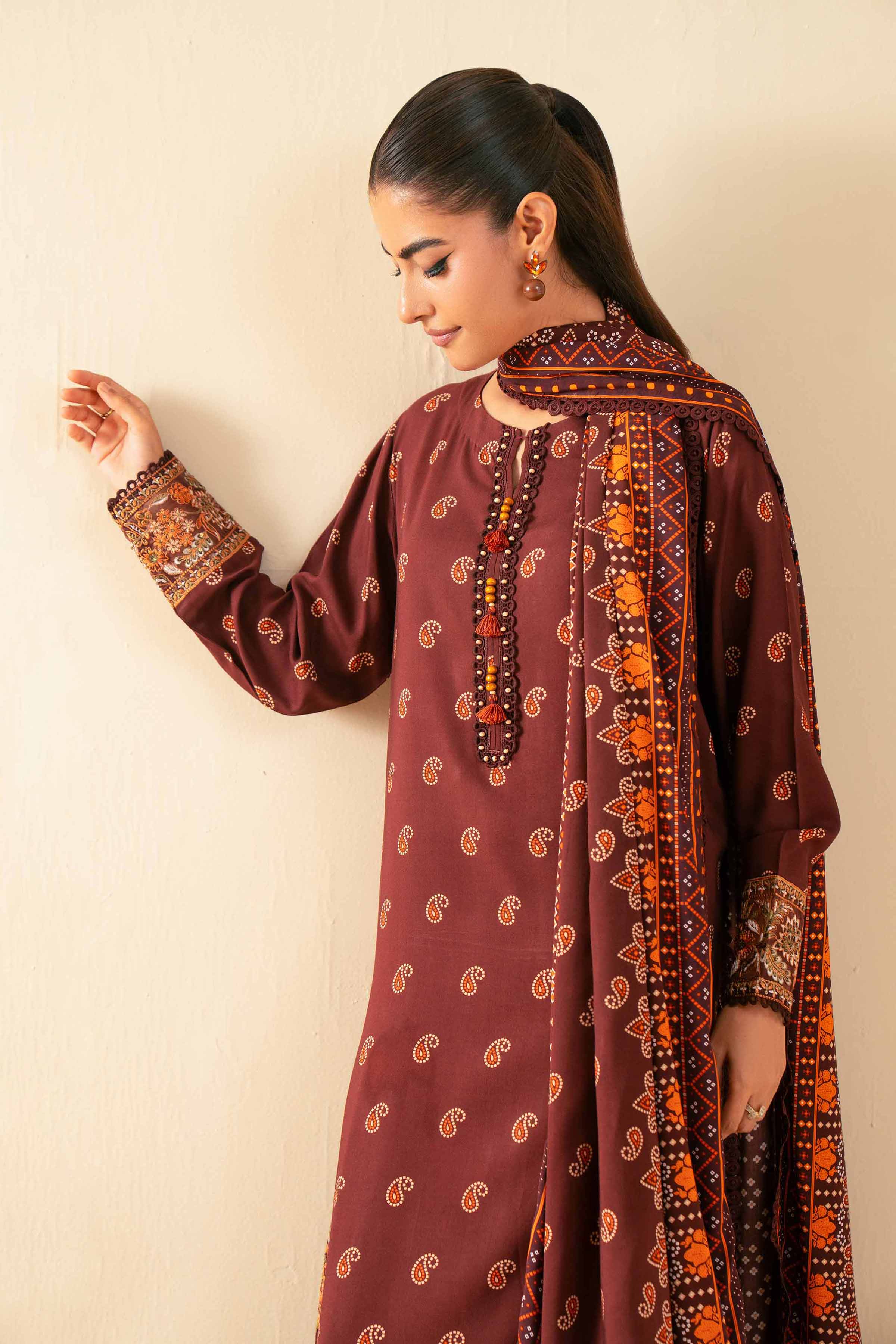 3 Piece - Printed Embroidered Suit - 42502826 for Women - Unstitched Collection | Nishat | Shop Online