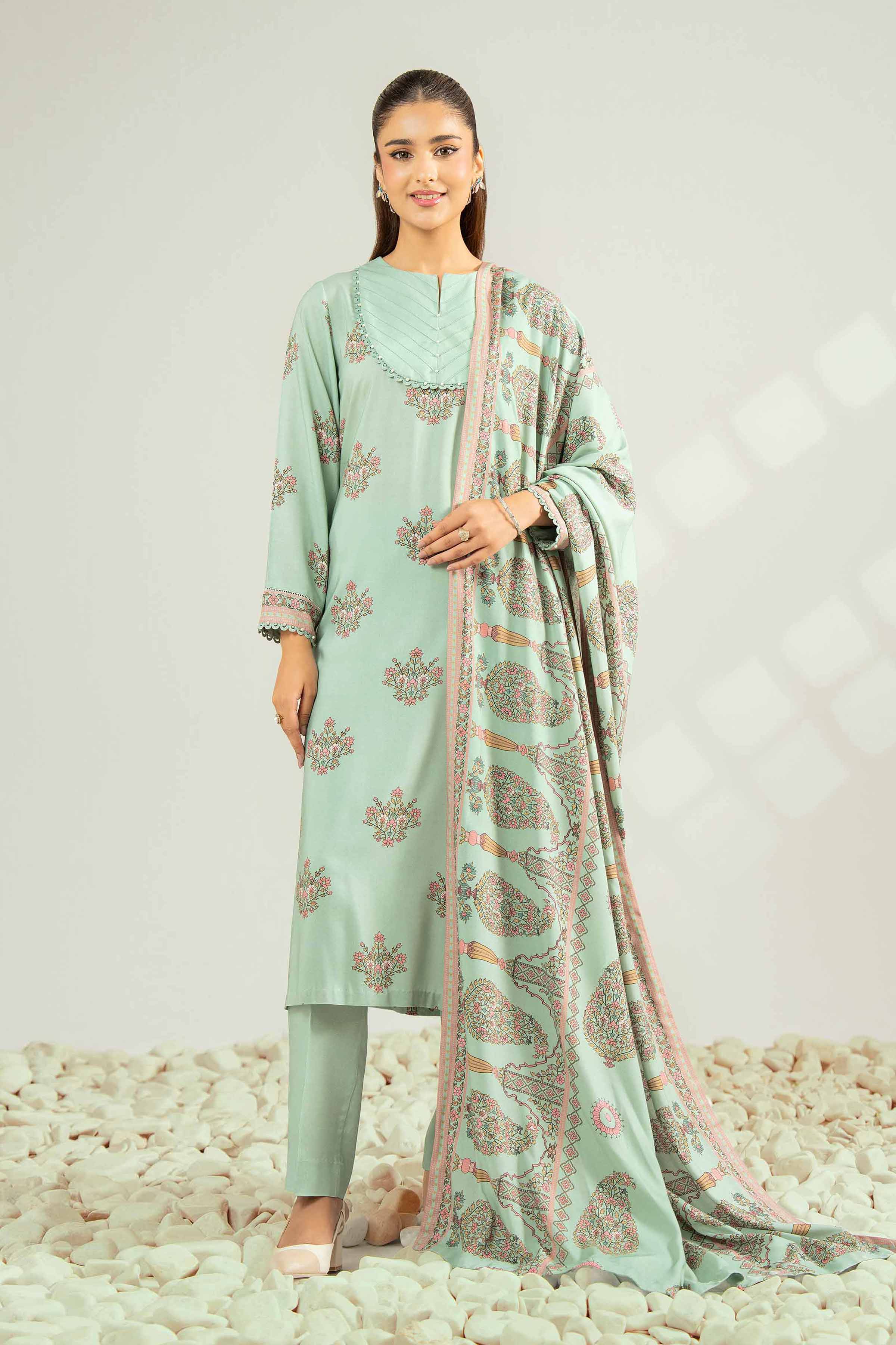 3 Piece - Printed Suit - 42502829 for Women - Unstitched Collection | Nishat | Shop Online
