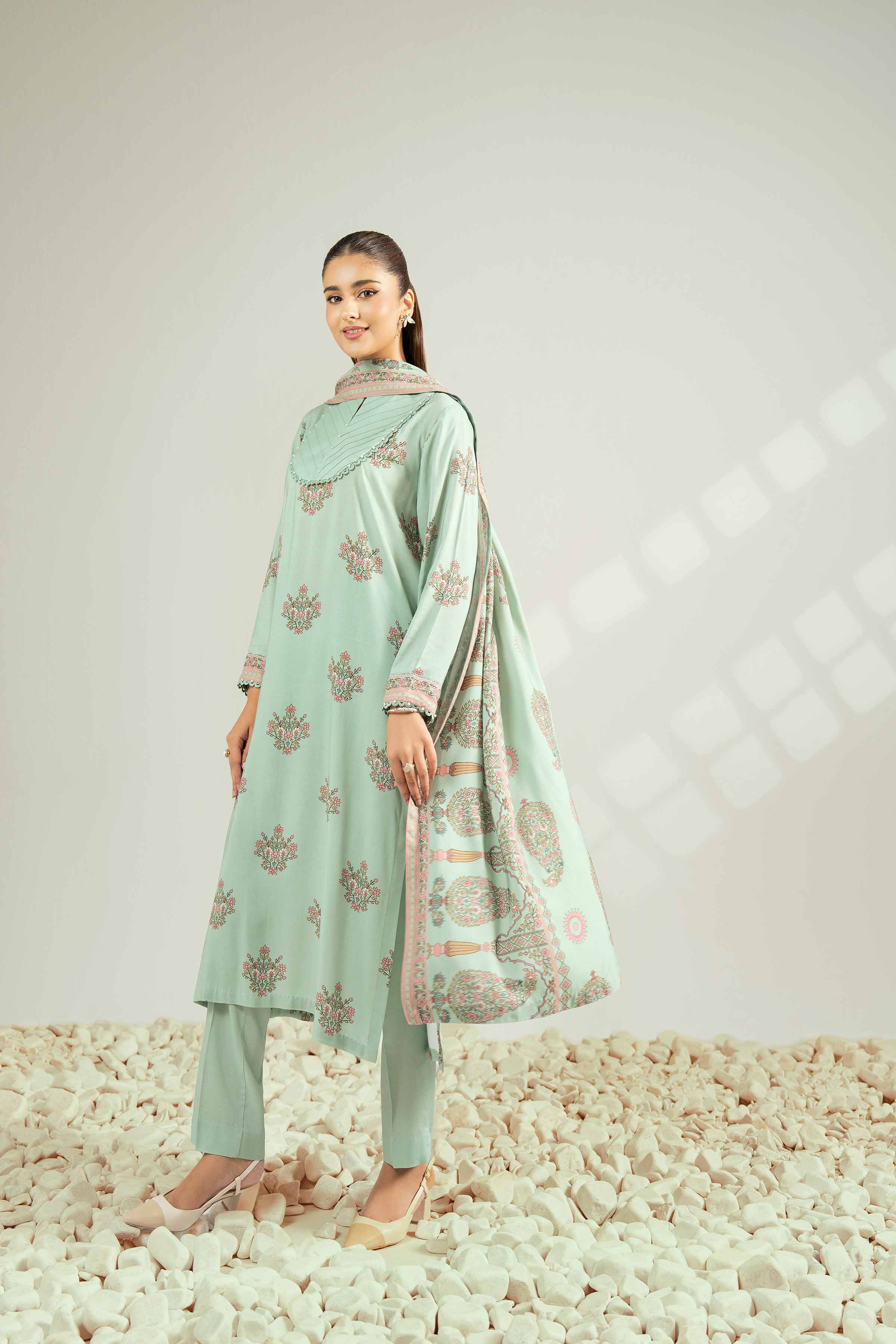3 Piece - Printed Suit - 42502829 for Women - Unstitched Collection | Nishat | Shop Online