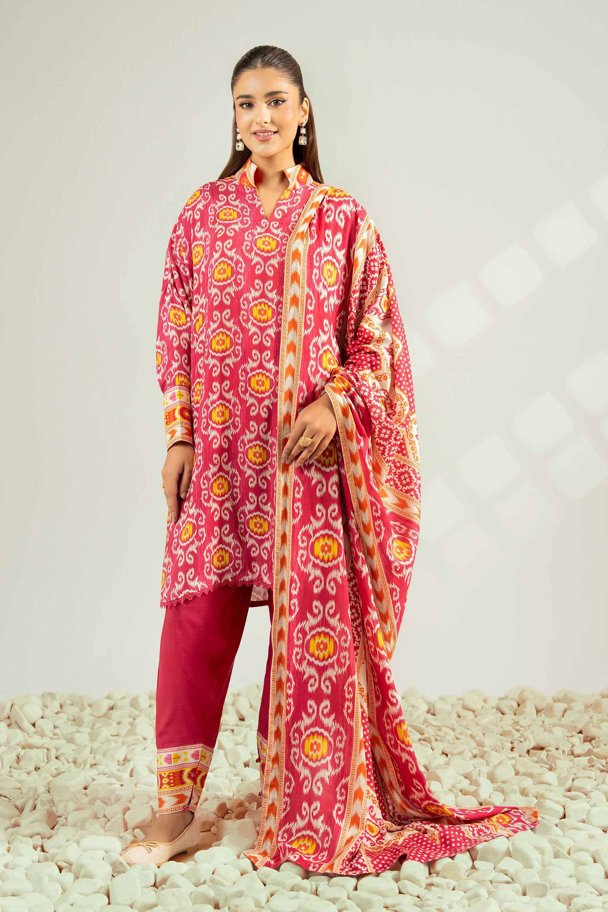 3 Piece - Printed Suit - 42502832 for Women - Unstitched Collection | Nishat | Shop Online
