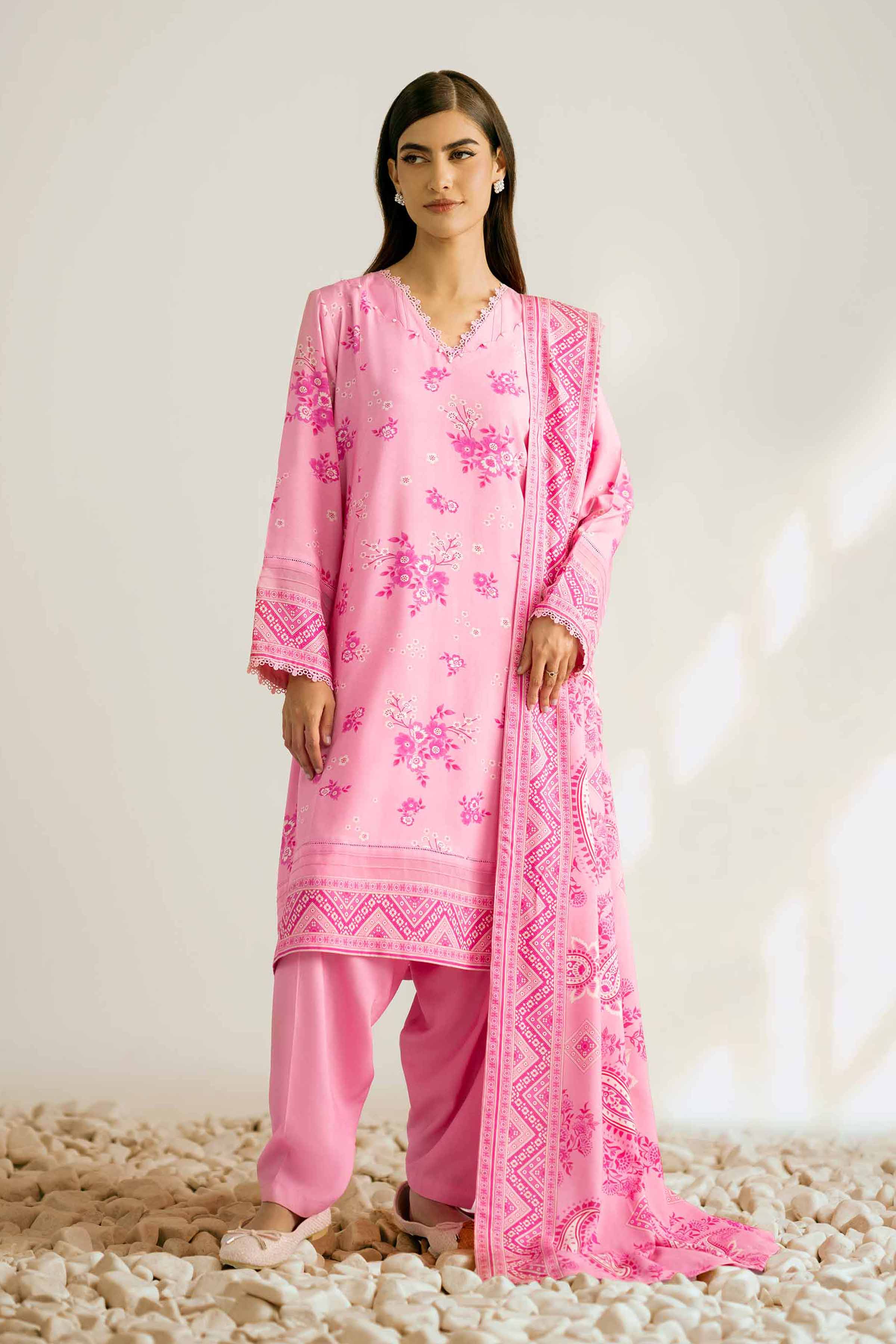 3 Piece - Printed Suit - 42502834 for Women - Unstitched Collection | Nishat | Shop Online