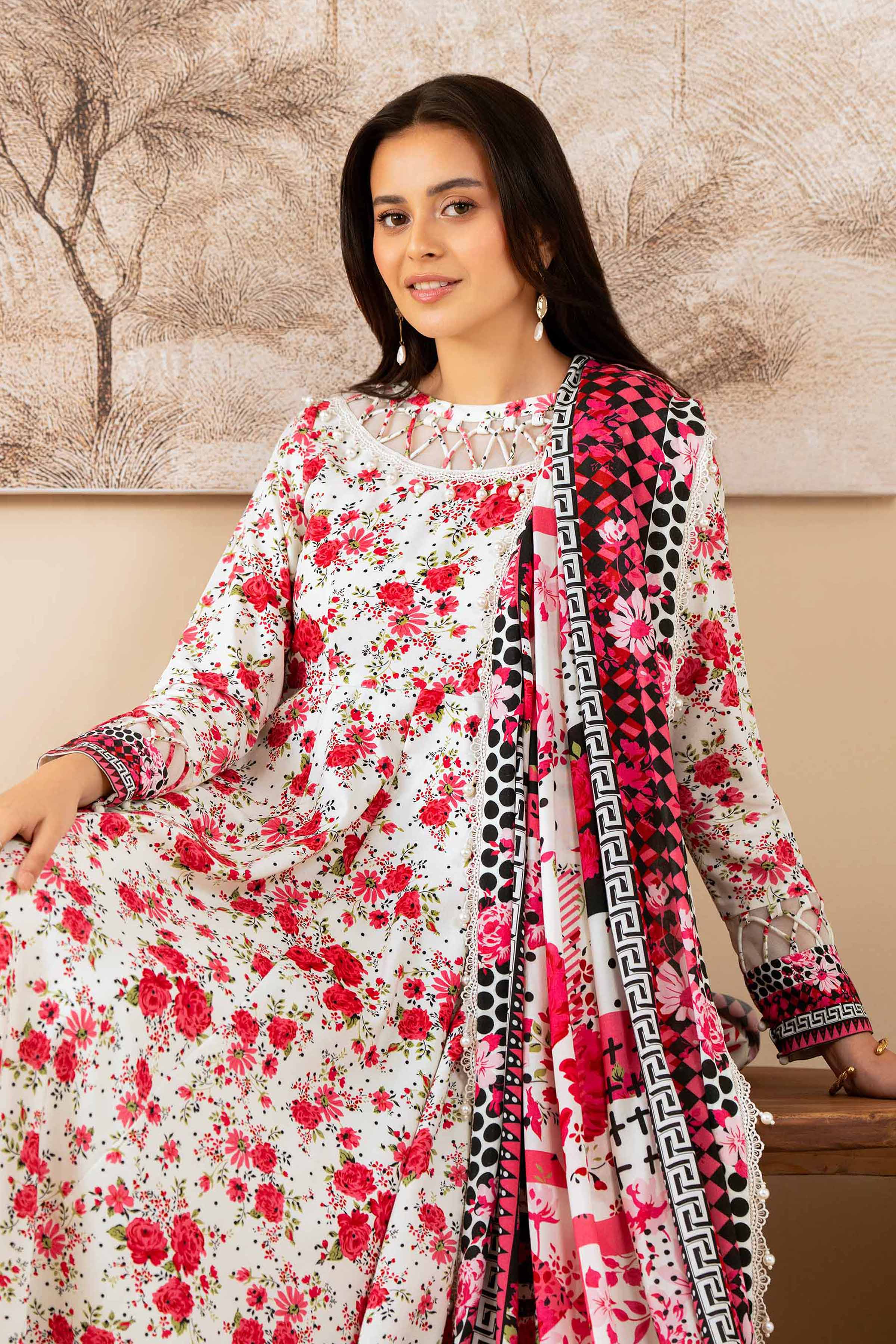 3 Piece - Printed Suit - 42502837 for Women - Unstitched Collection | Nishat | Shop Online