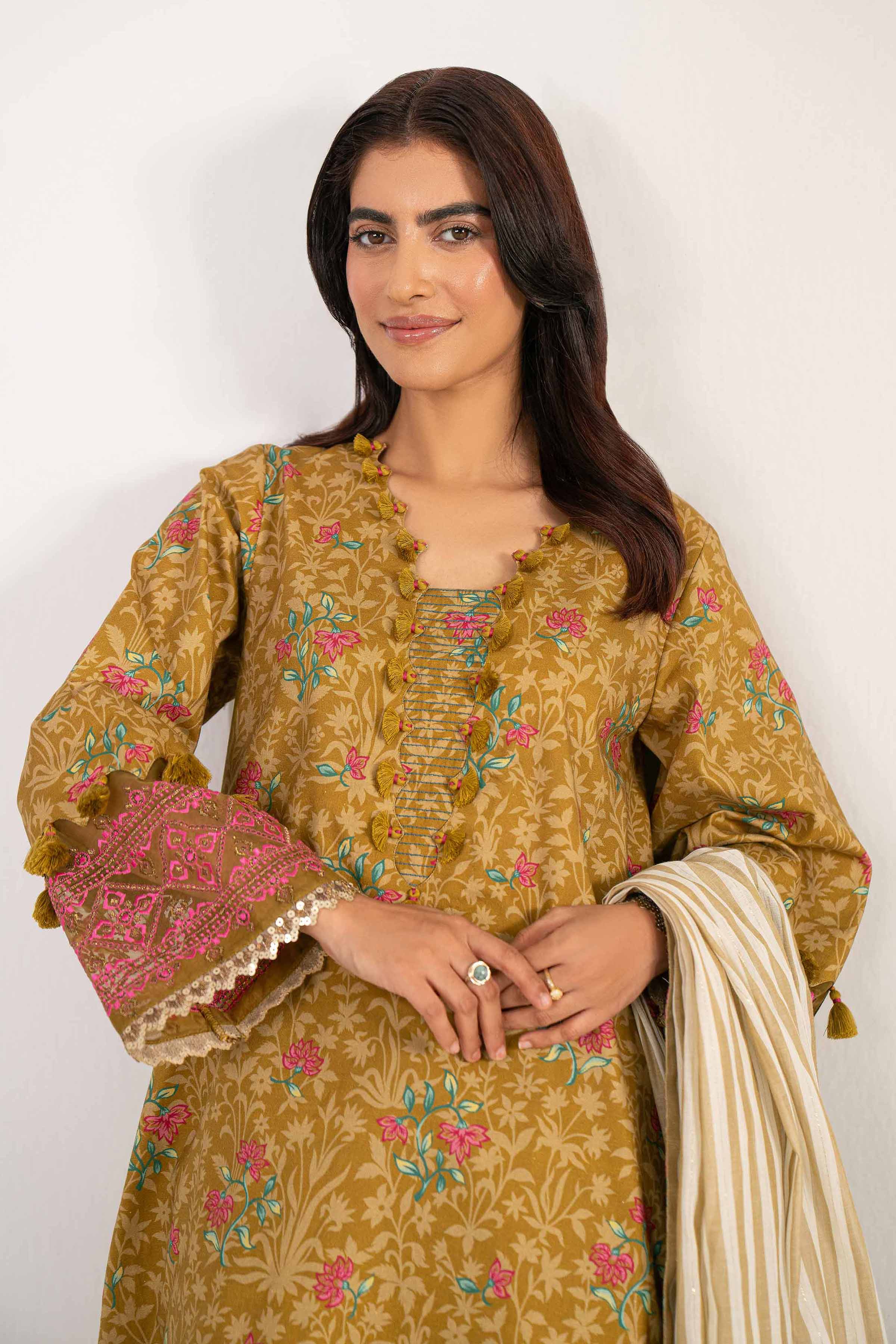3 Piece - Printed Embroidered Suit - 42502840 for Women - Unstitched Collection | Nishat | Shop Online